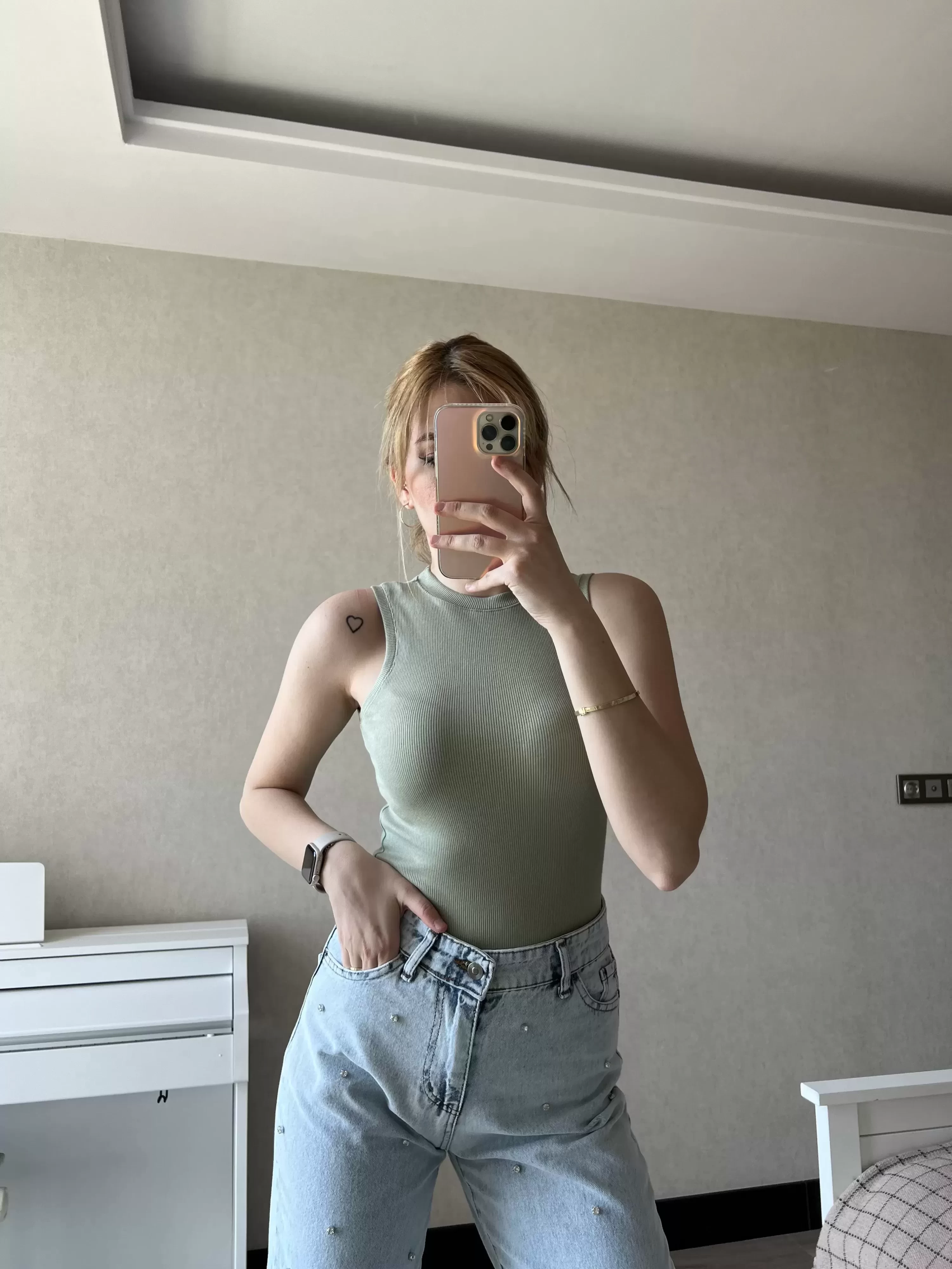 Basic Fitili Soft Yeşil Uzun Atlet