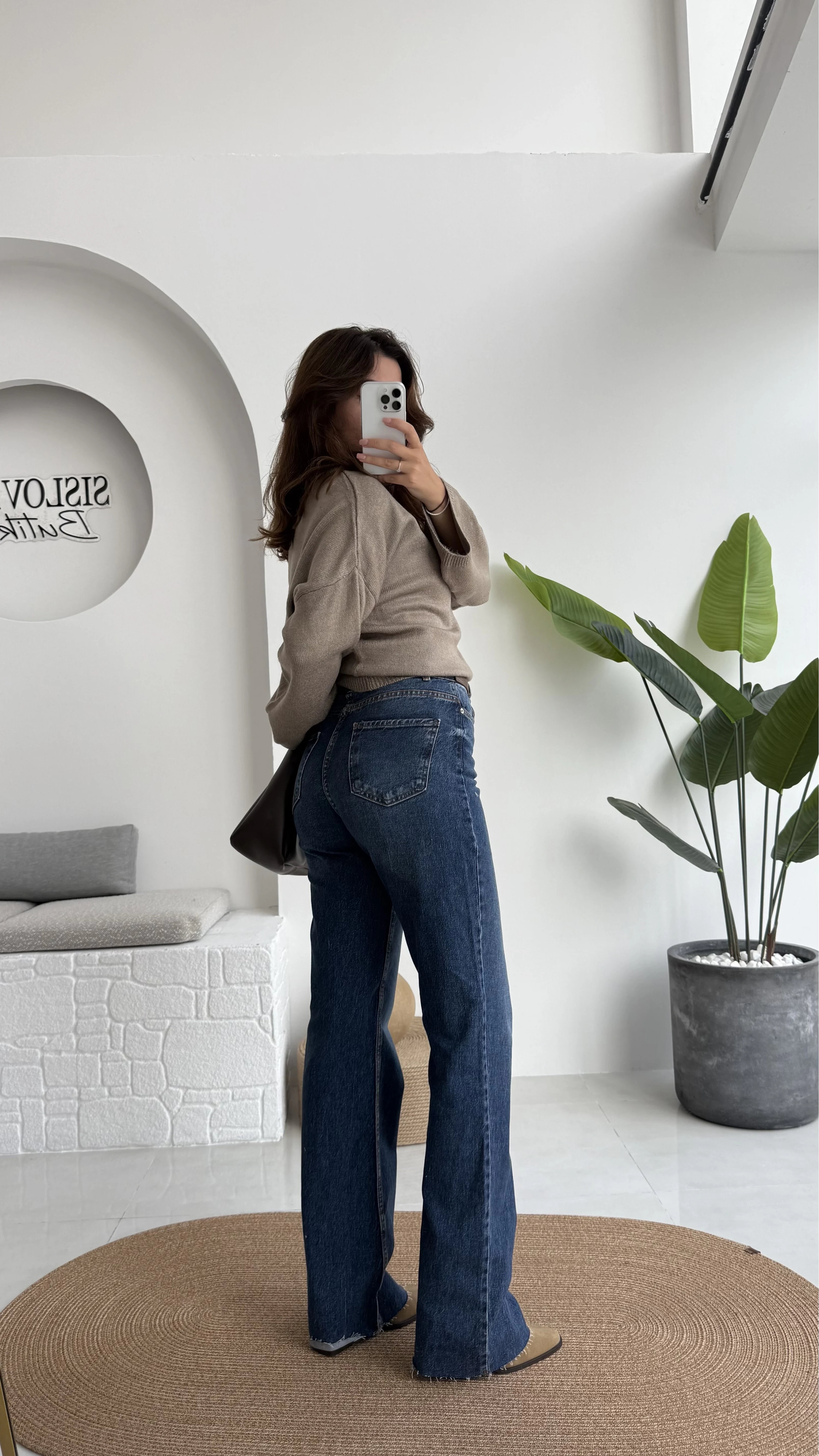 Bellamo Zra STRAİGHT Lacivert Tonları Pantolon Jean