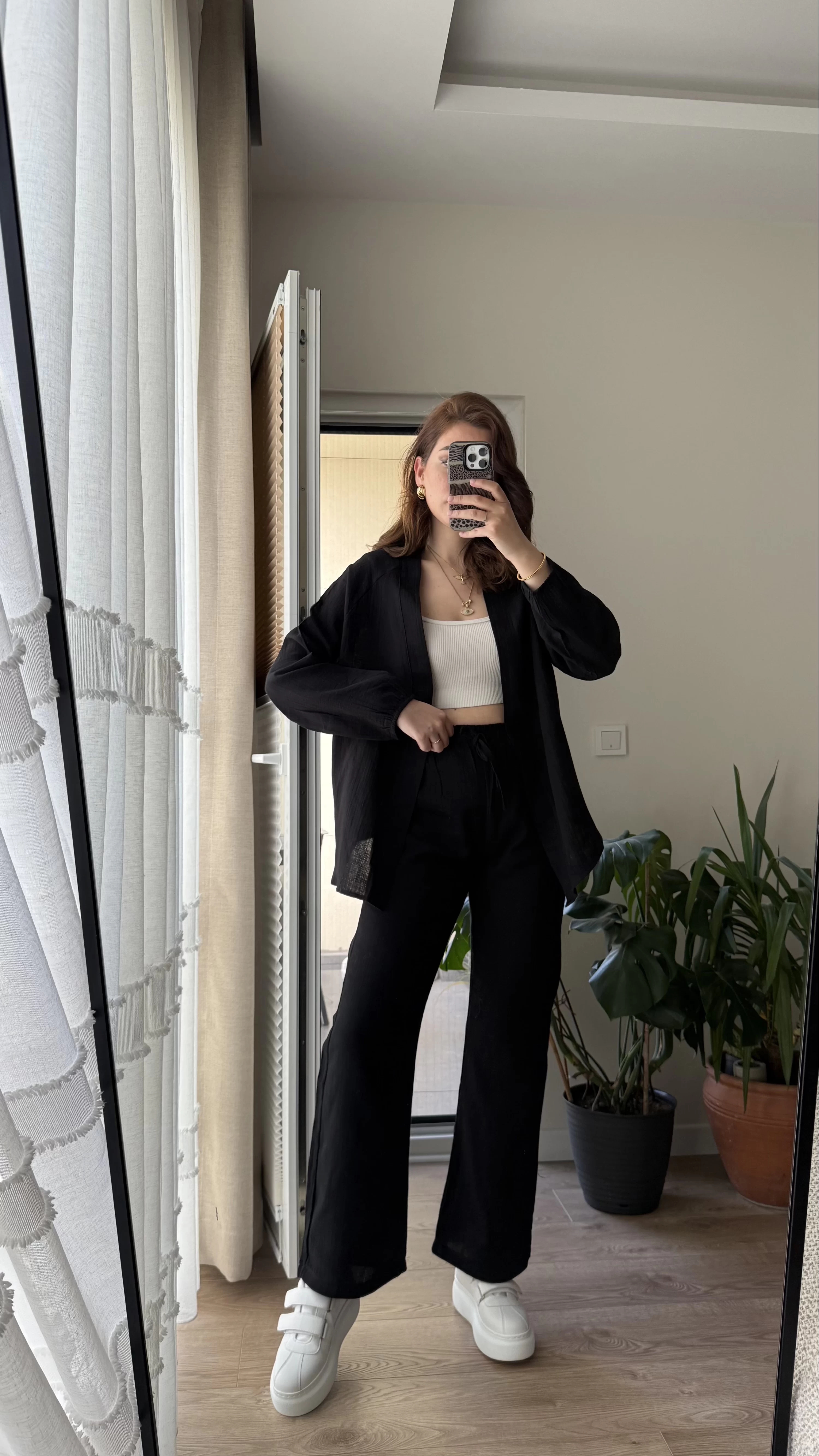 Billie Kimono Takım - Siyah