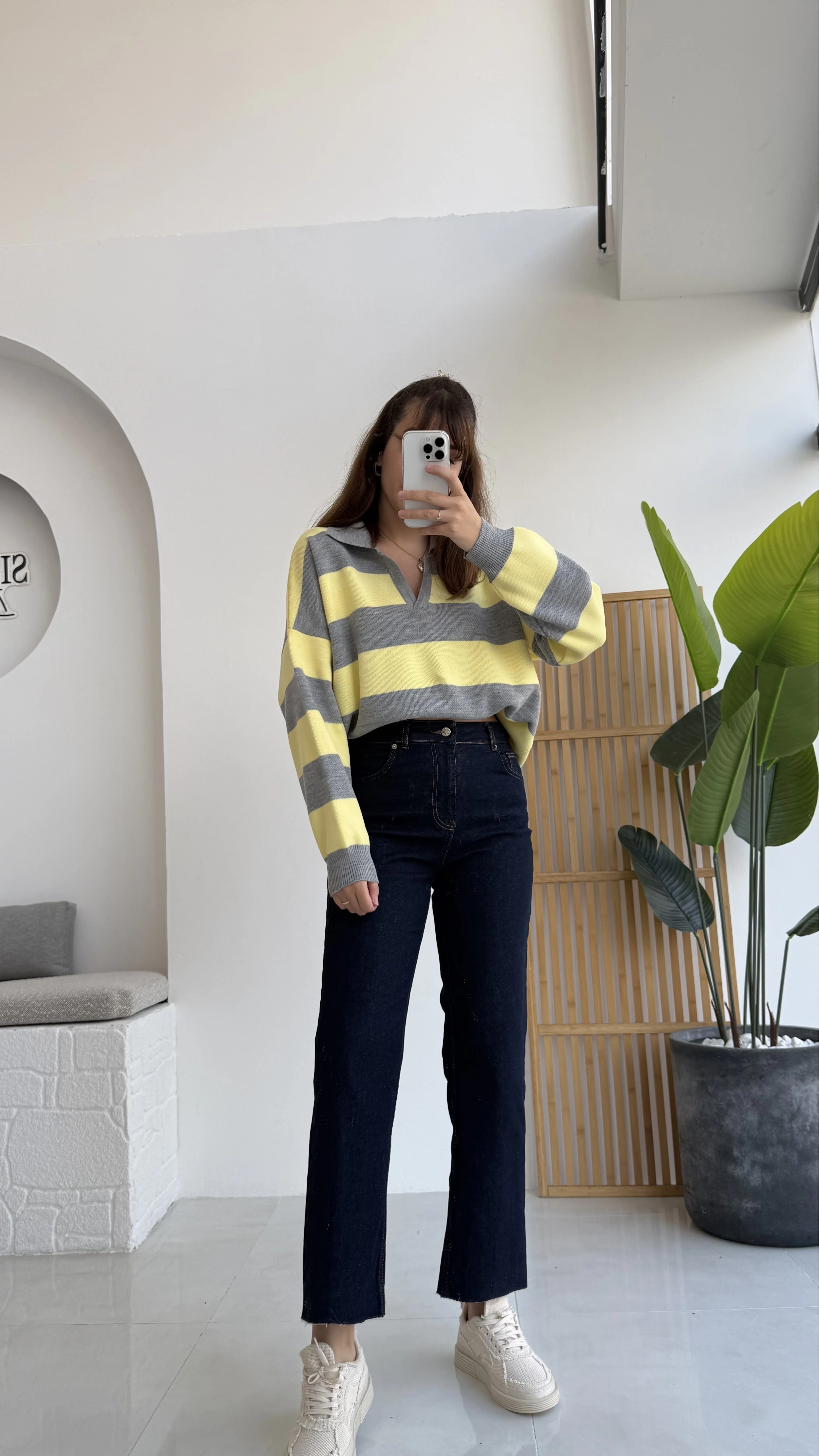 Callista Straight Leg Koyu Lacivert Jean Pantolon - Kod: 1658