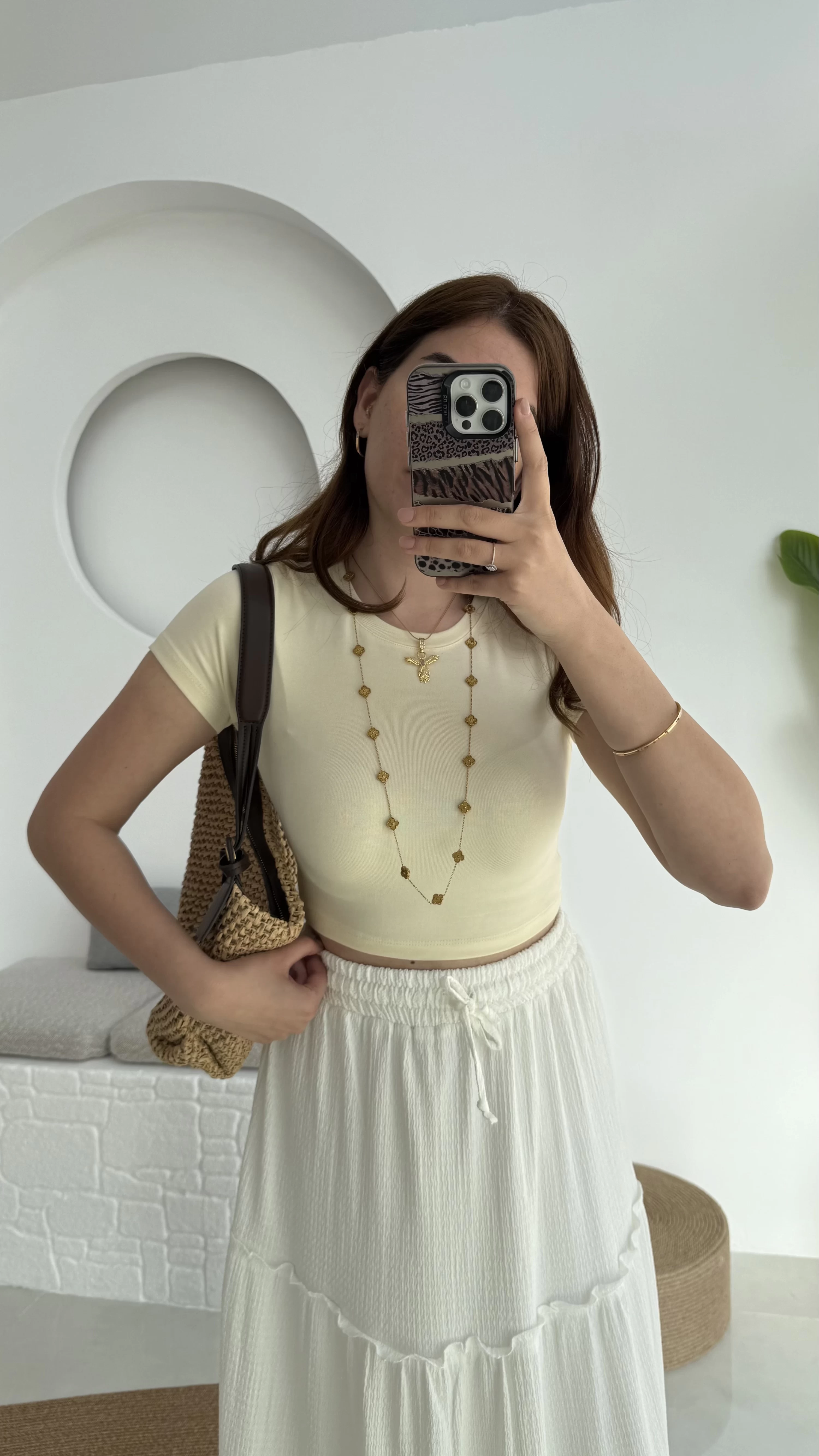 Crop Oys Sarı T-Shirt