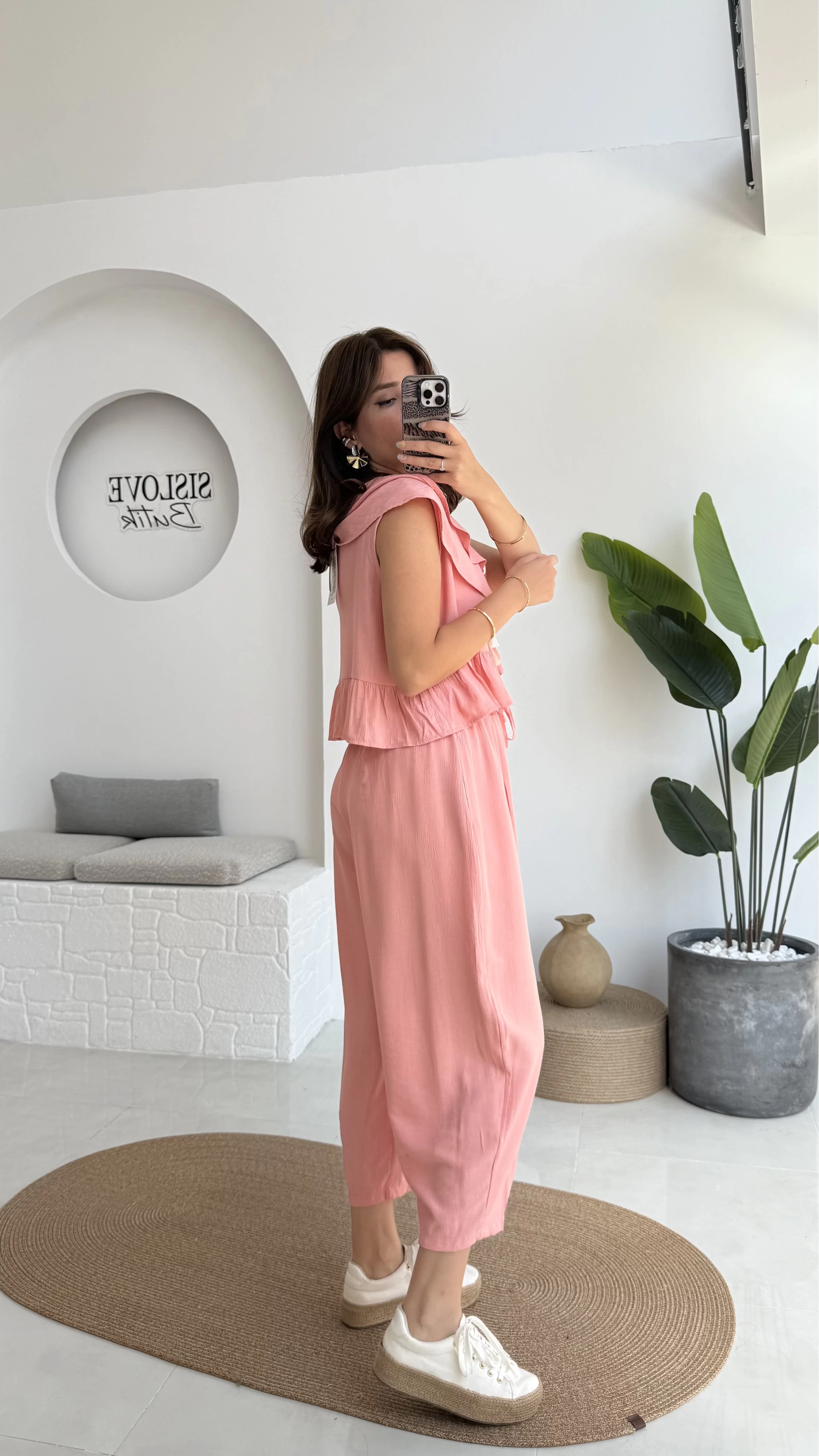 Cute Volanlı Pensli Takım - 1000-3000 - Pembe Tonları