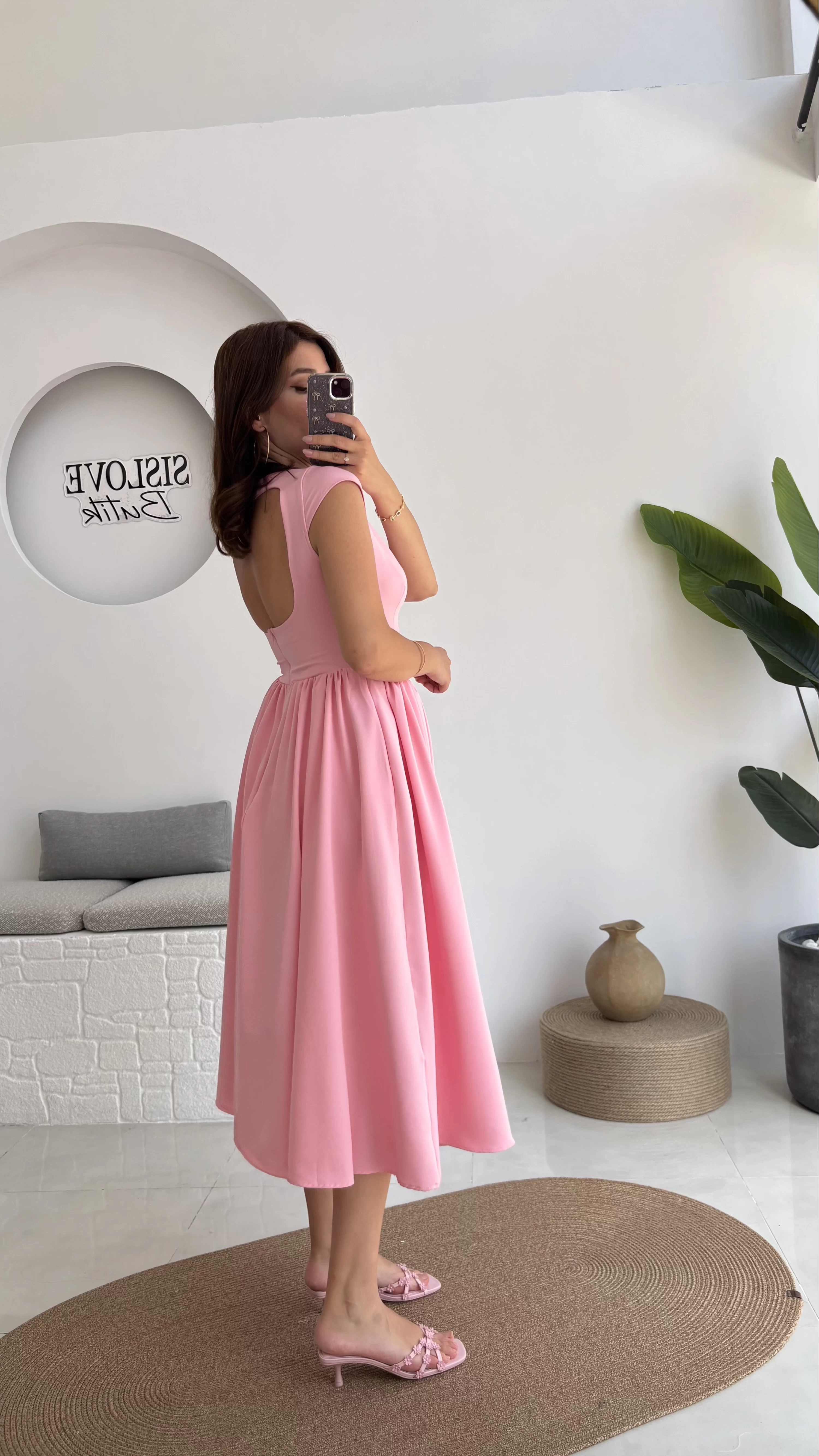 Daphne Elbise - Pembe - 2596