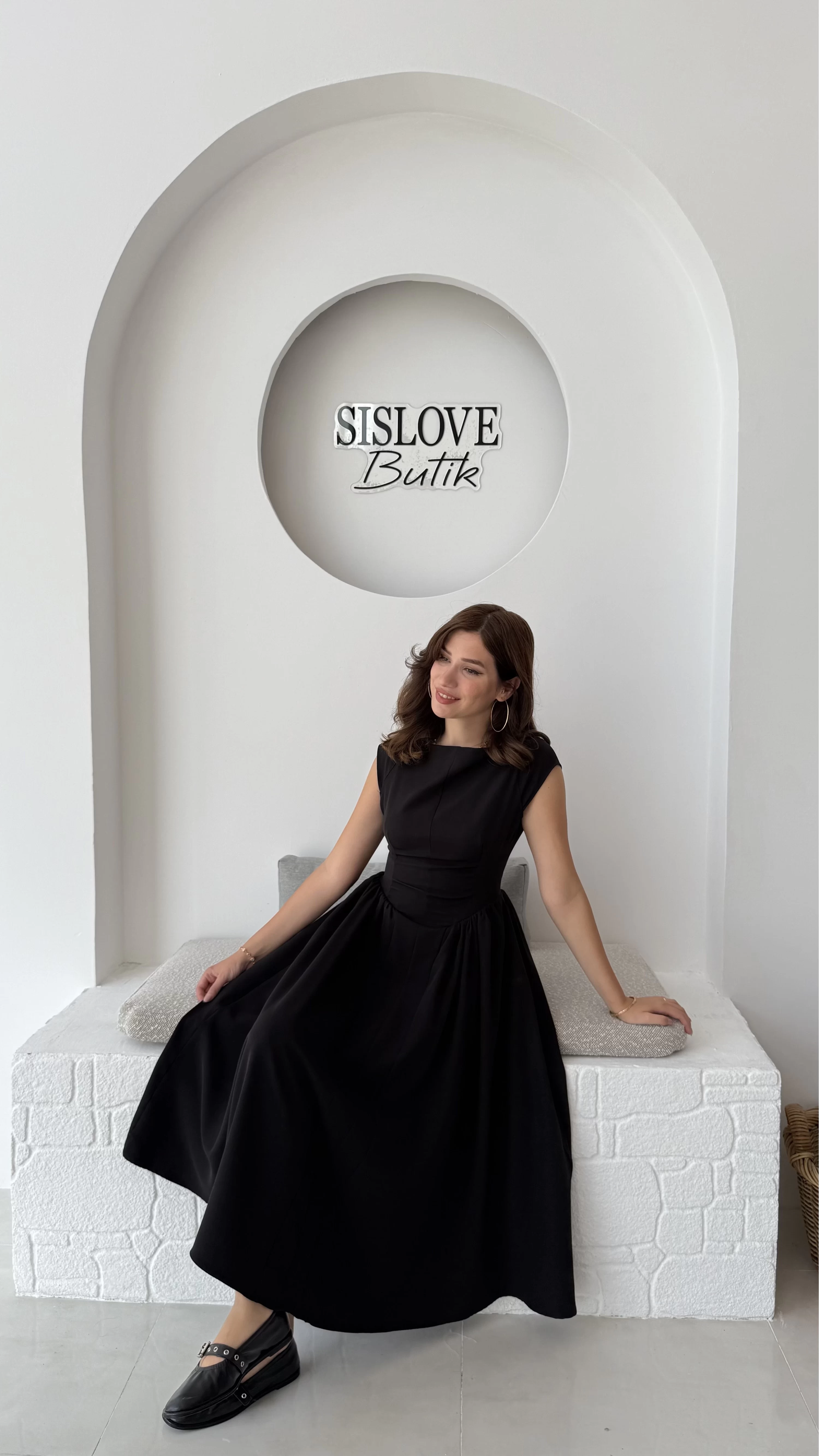 Daphne Elbise - Siyah - 2596