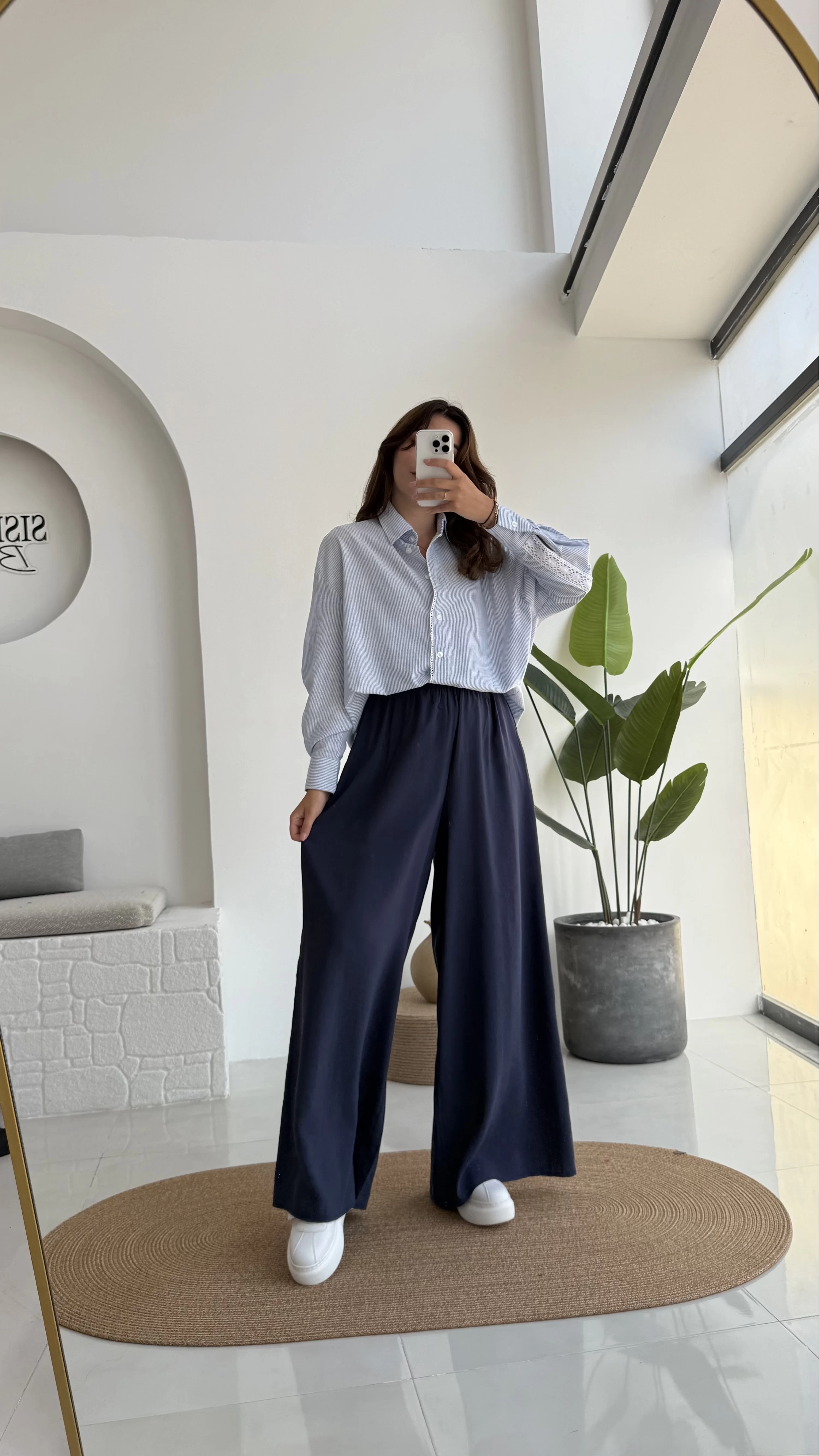Darwin Lastikli Modal Pantolon - Lacivert - Kod: 50979