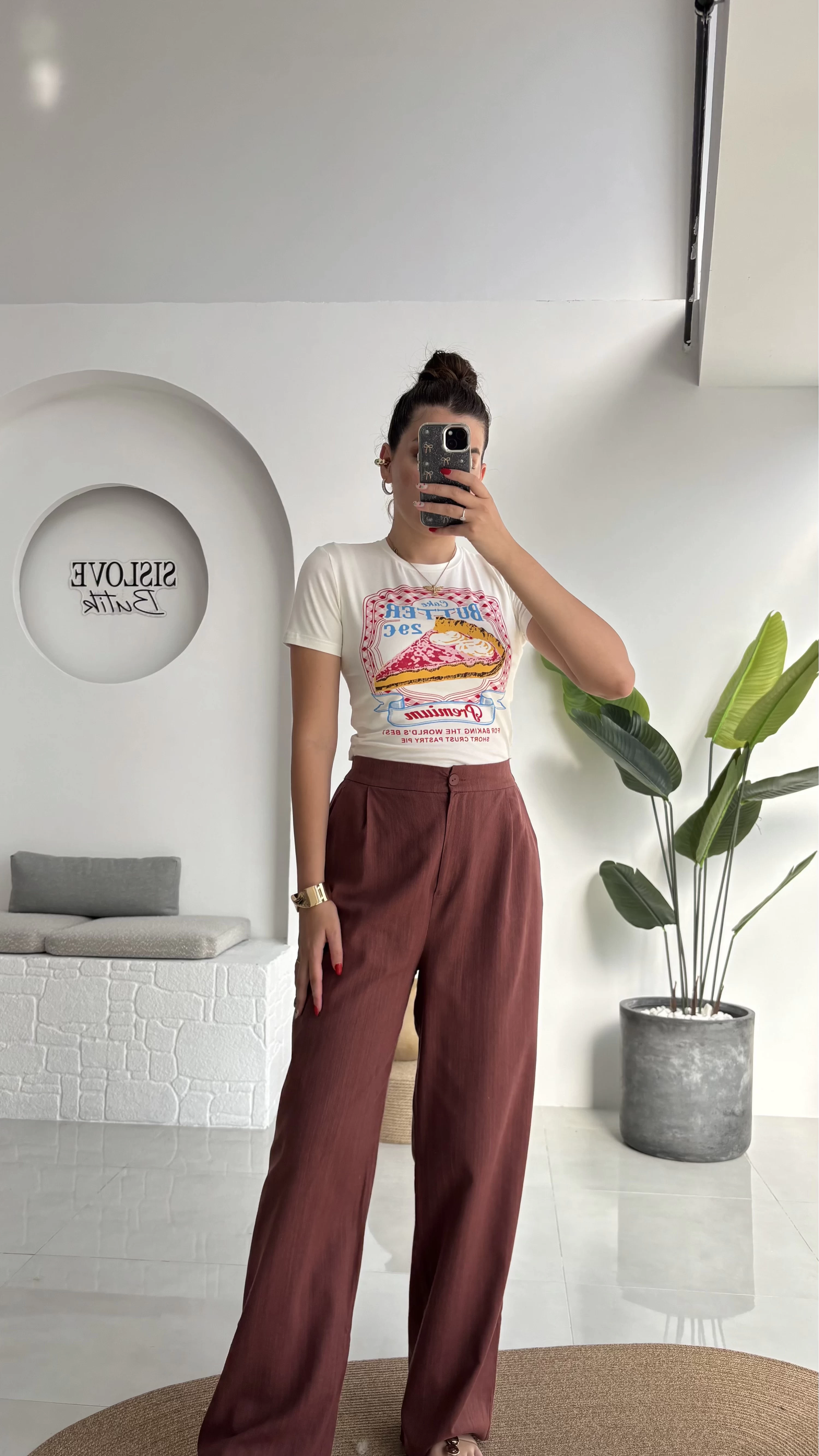Floryn Cepli Pantolon - Kiremit - 3756