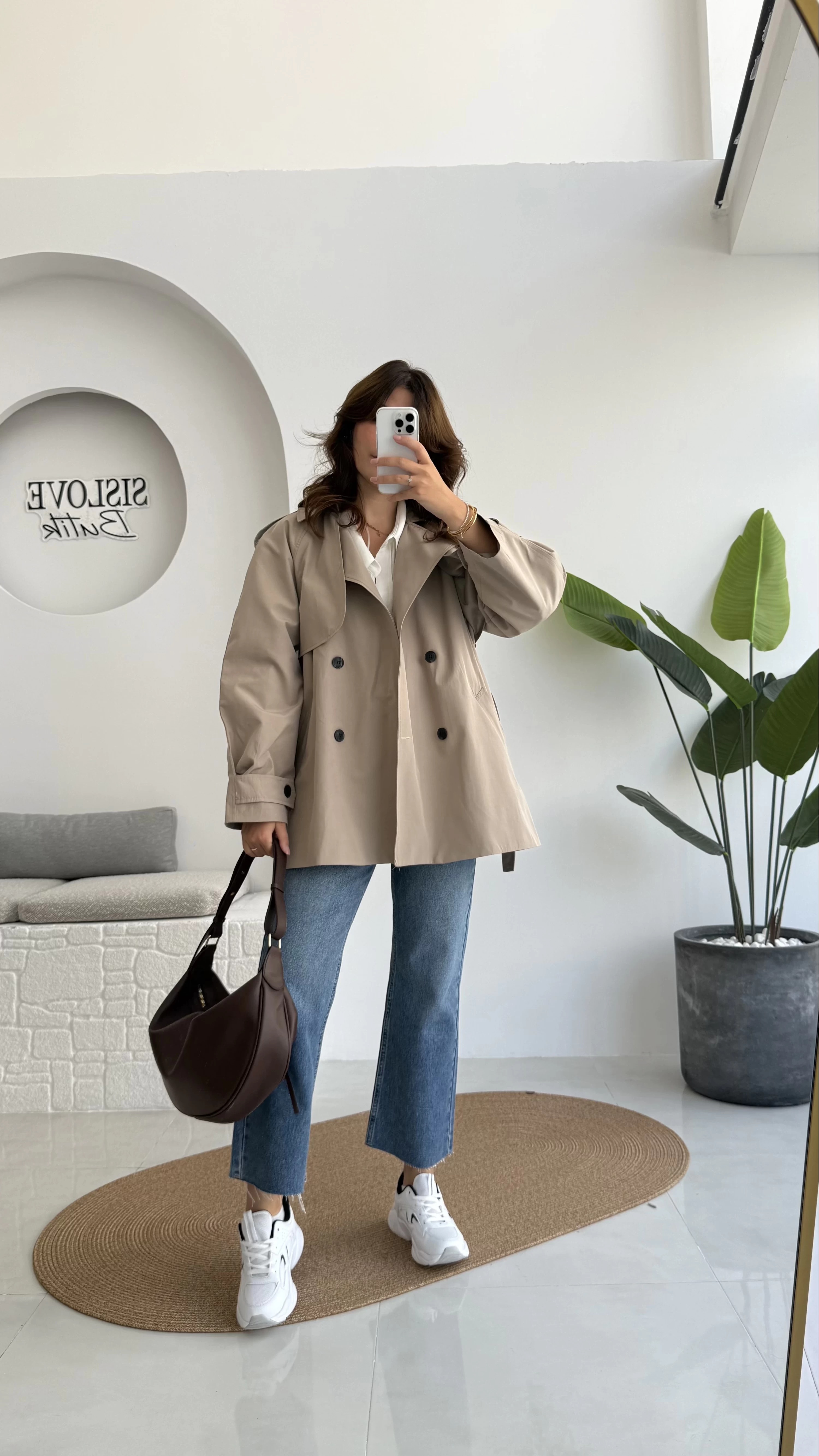 ÖN SİPARİŞ Gemma Kısa Trençkot - Vizon - Kod: 7556