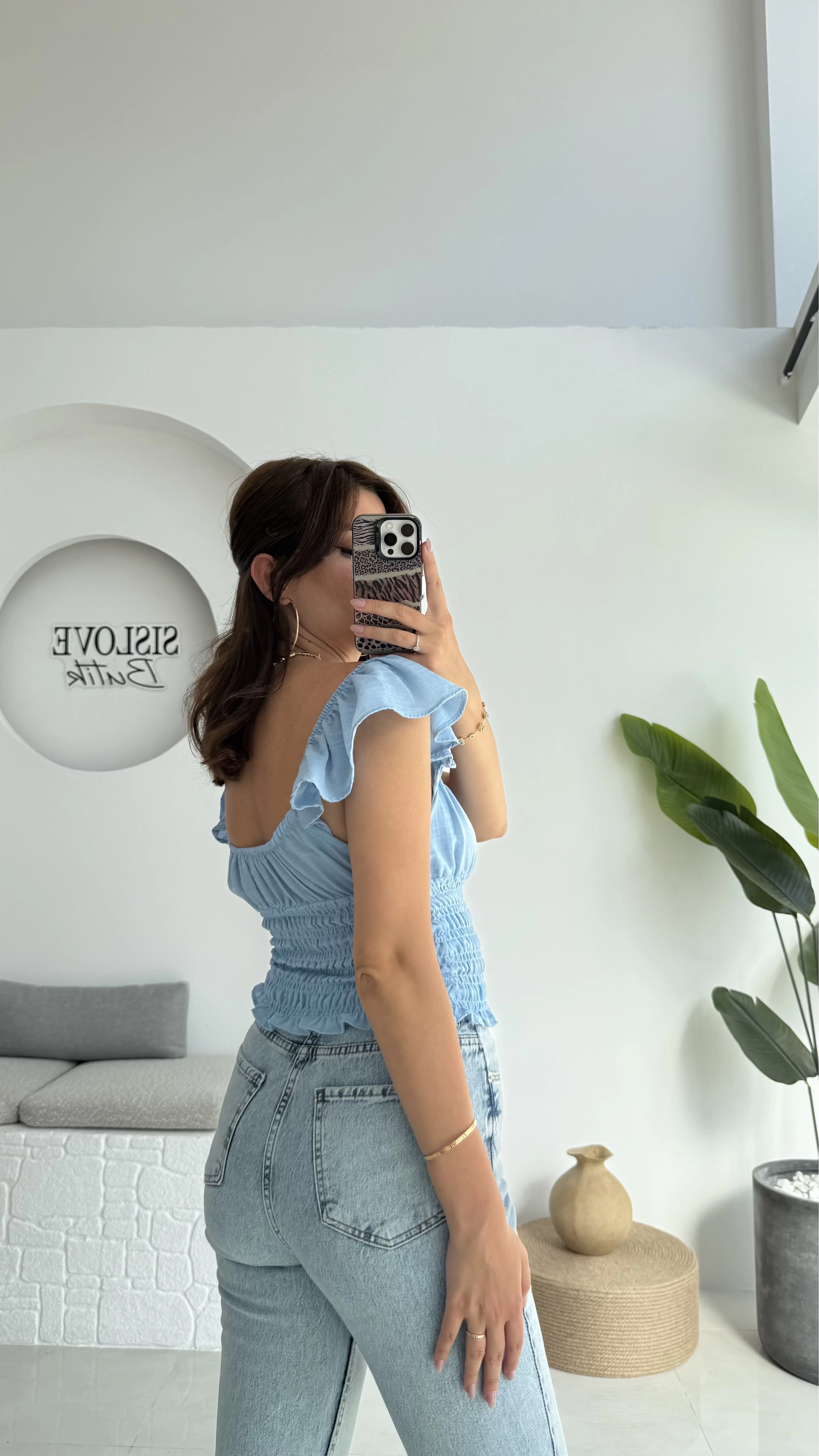 Gori Gipeli Bluz - Mavi - 106198