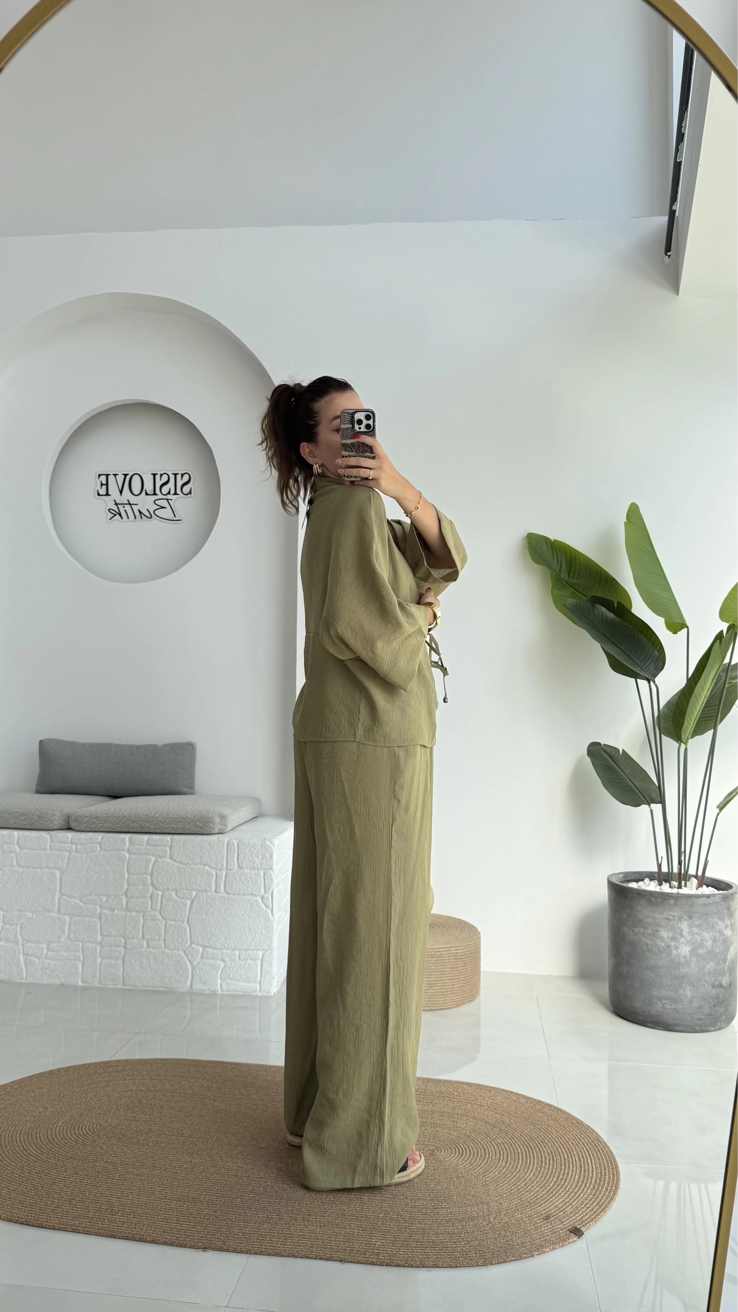 Grape Kimono Takım - Haki - 8002