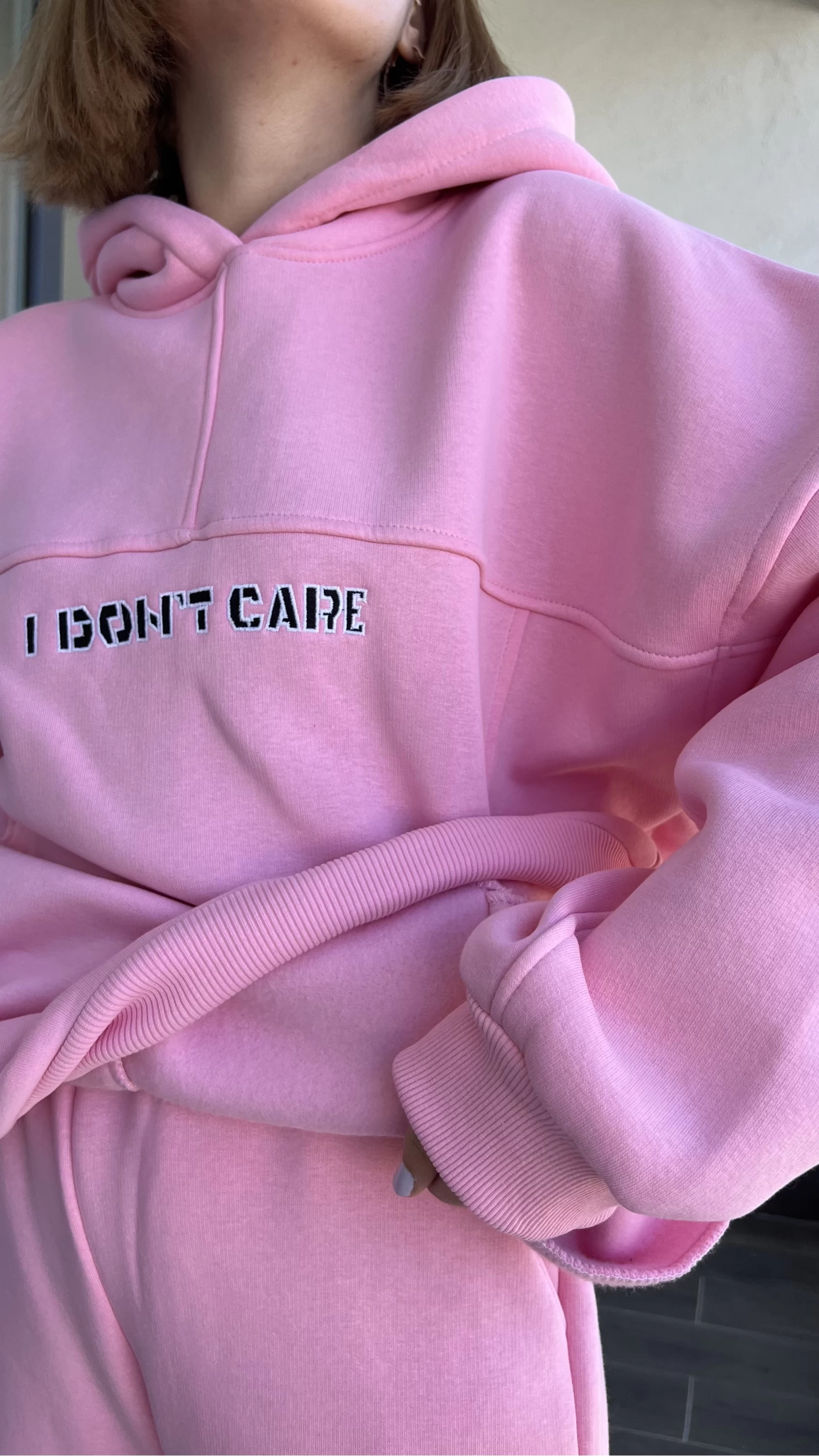 I Don’t Care Pembe 3 İplik Takım