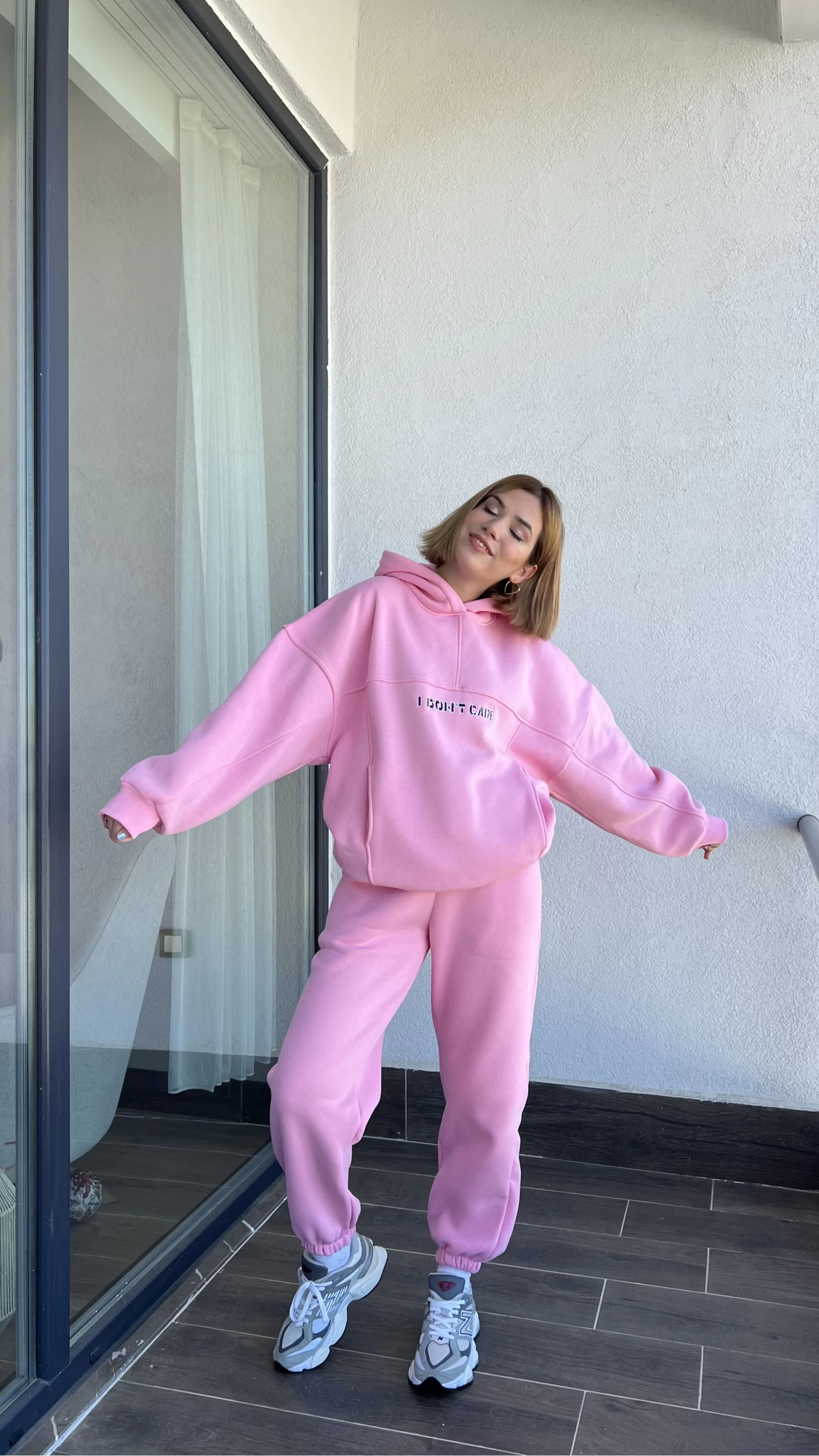I Don’t Care Pembe 3 İplik Takım