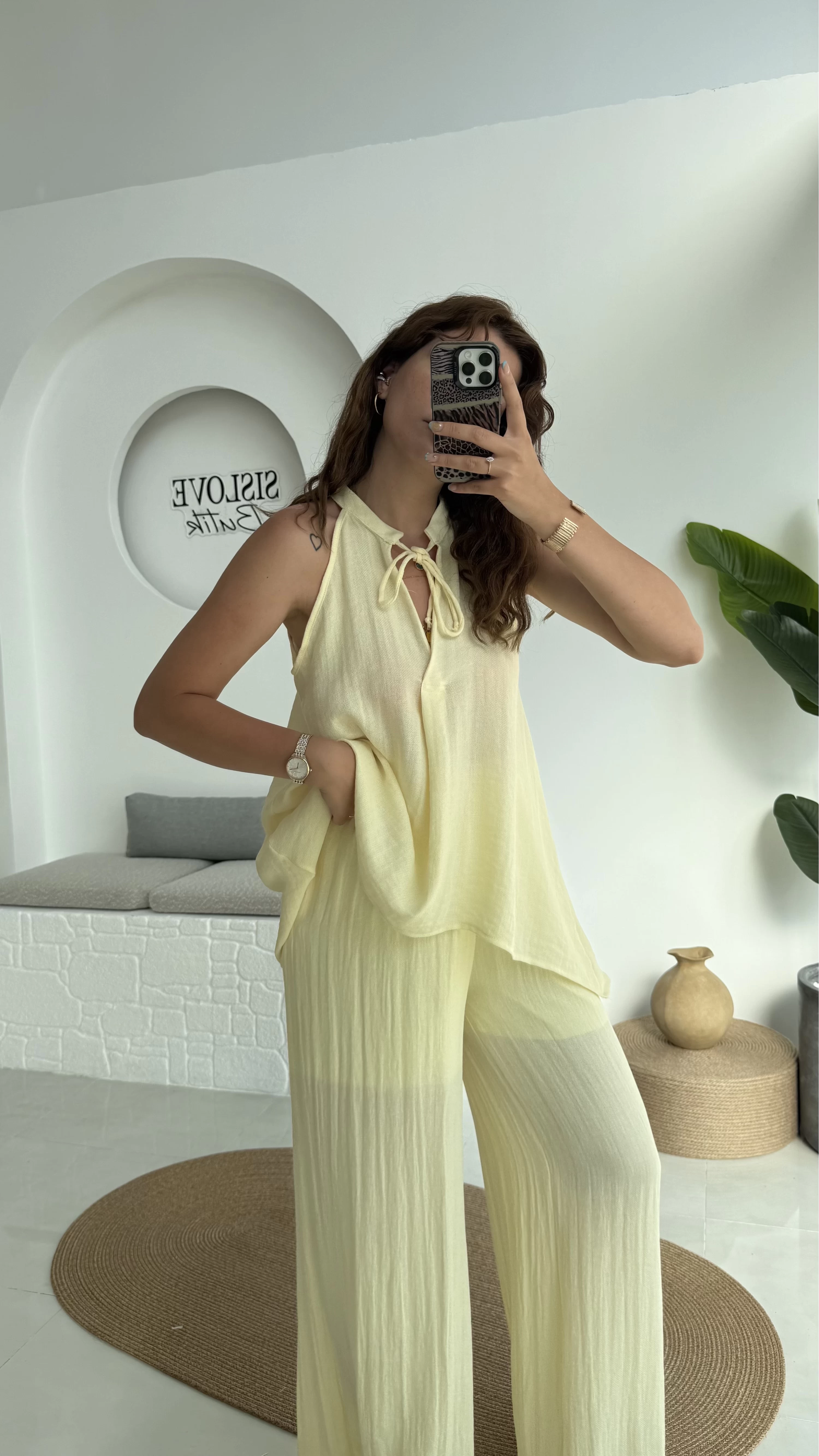 Karmen Keten Takım Sarı 51182