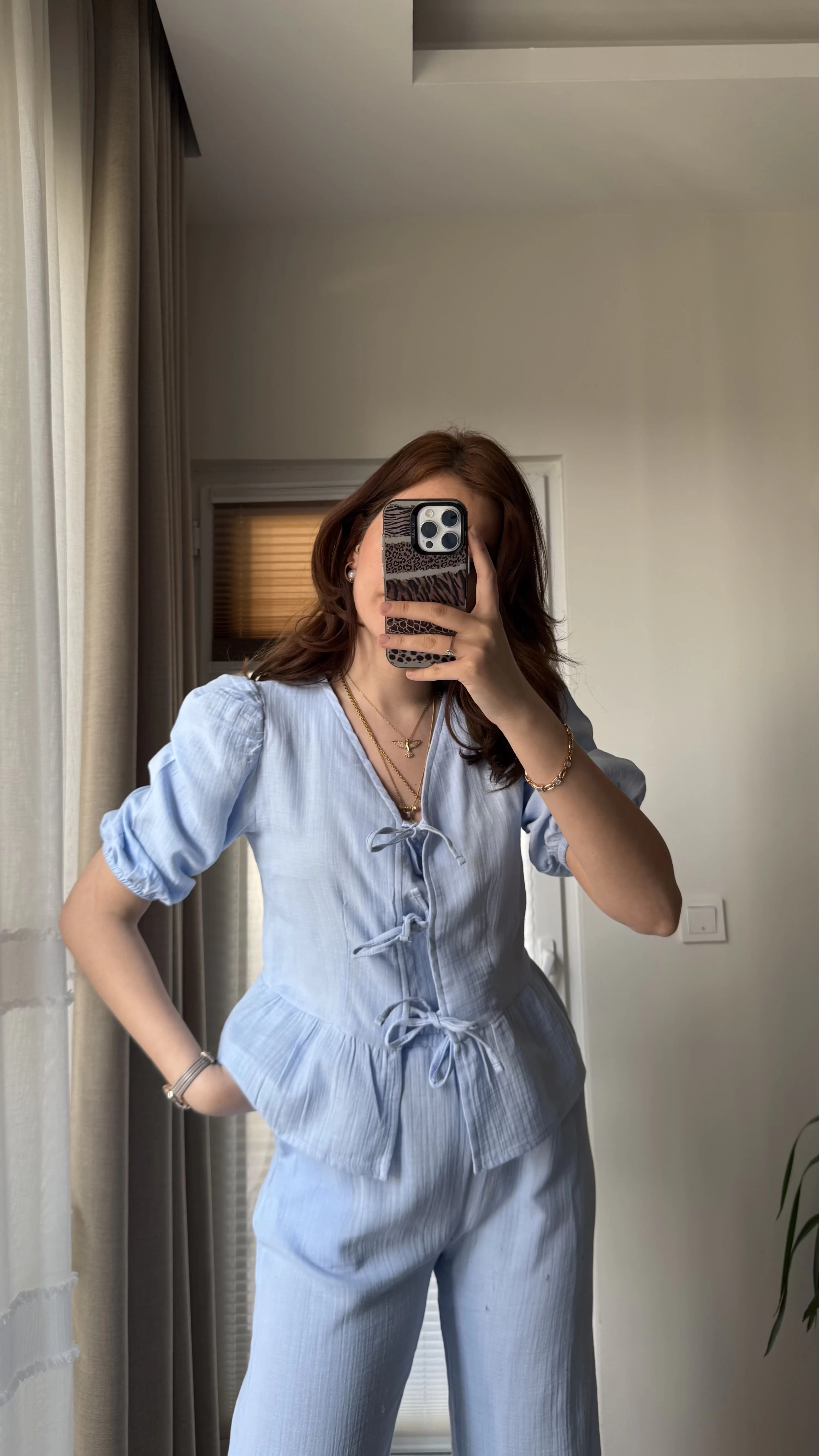 Levu Bağlamalı Takım - BEBE MAVİSİ