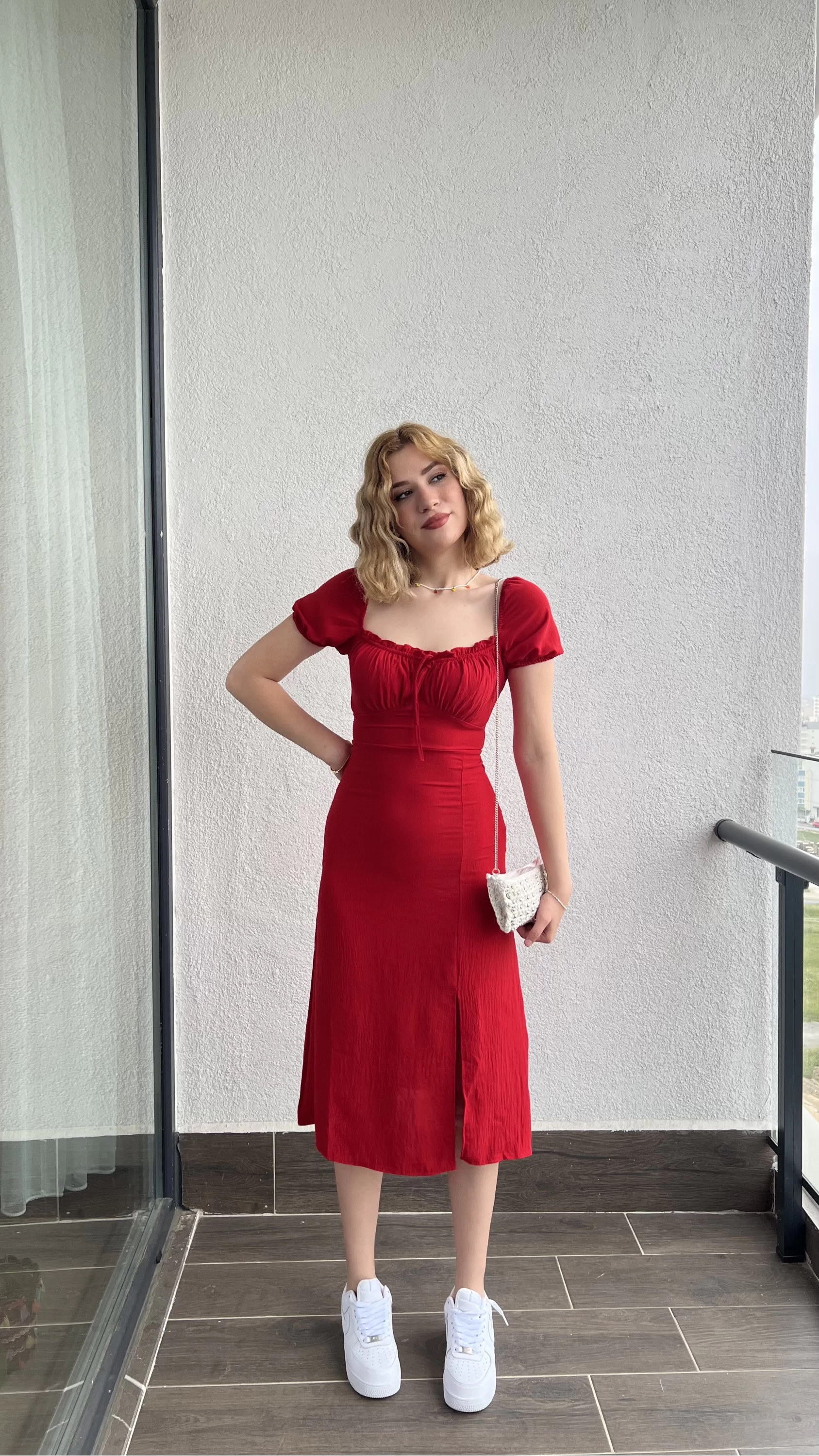 Maly Midi Kırmızı Elbise