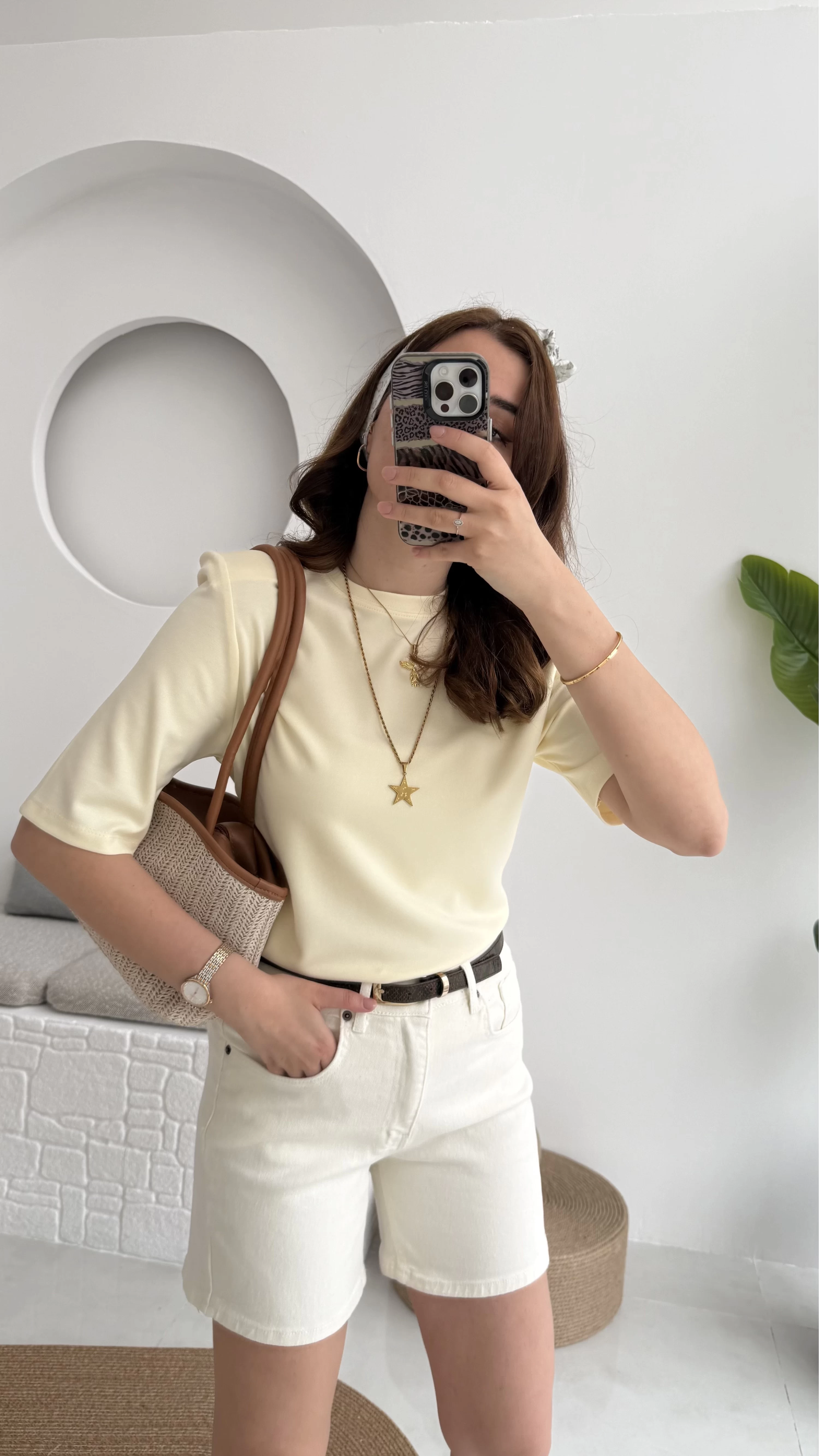 Massi Etiketli Premium Vatkalı T-Shirt Sarı