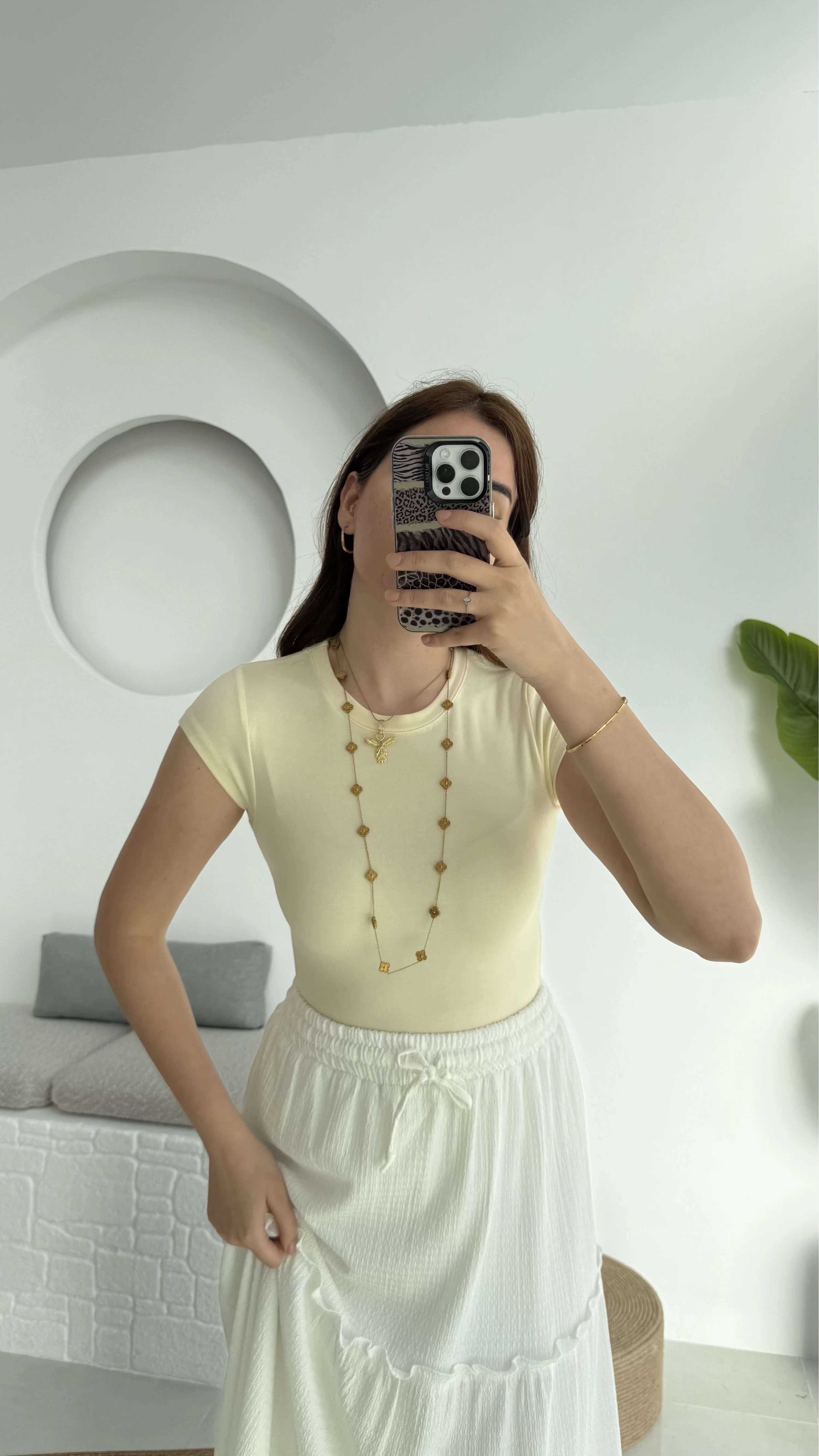 Maxi Kısa Kollu Oys Sarı T-Shirt
