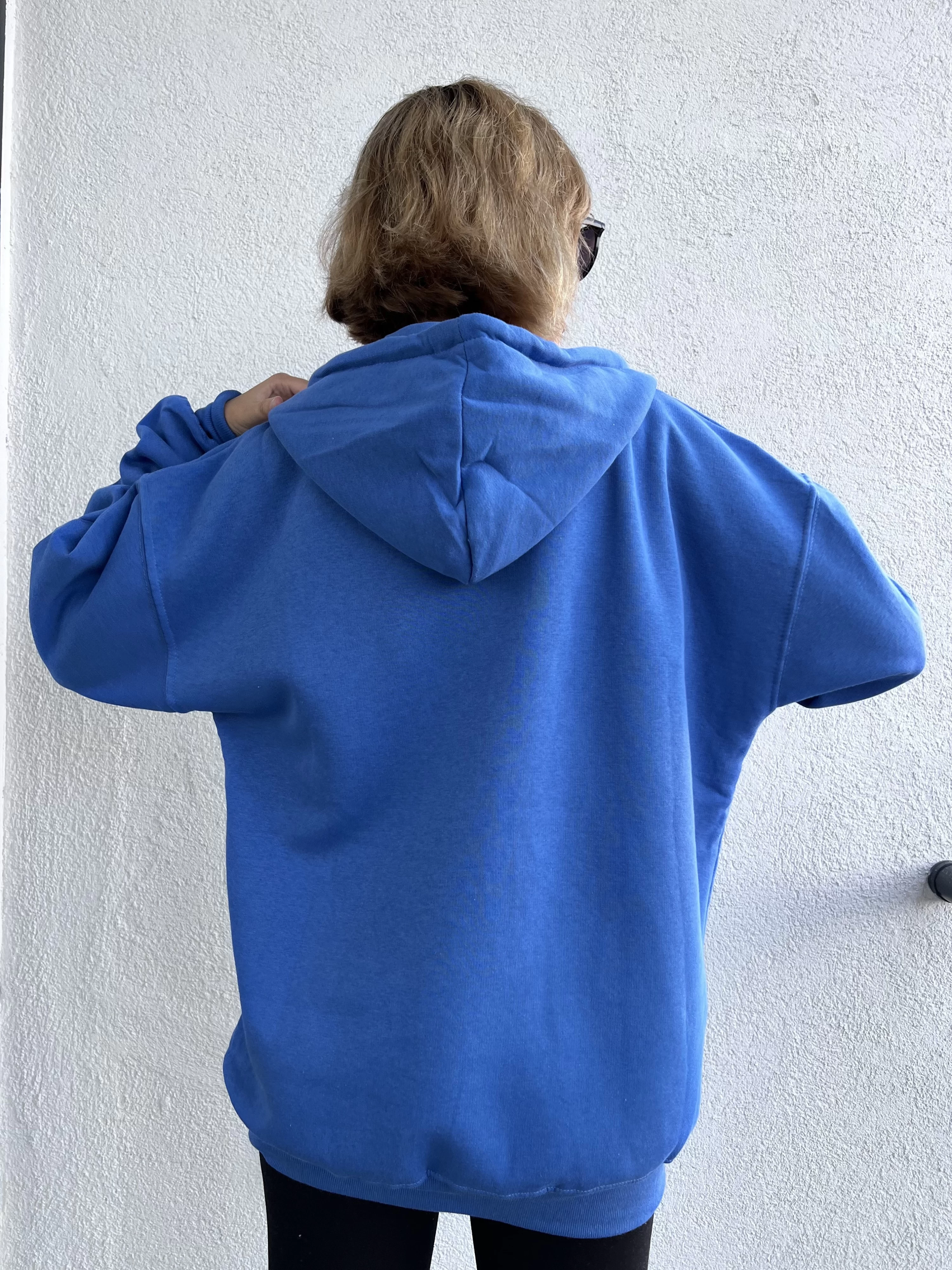 MAVİ Oversize 3 İplik Şardonlu Hırka