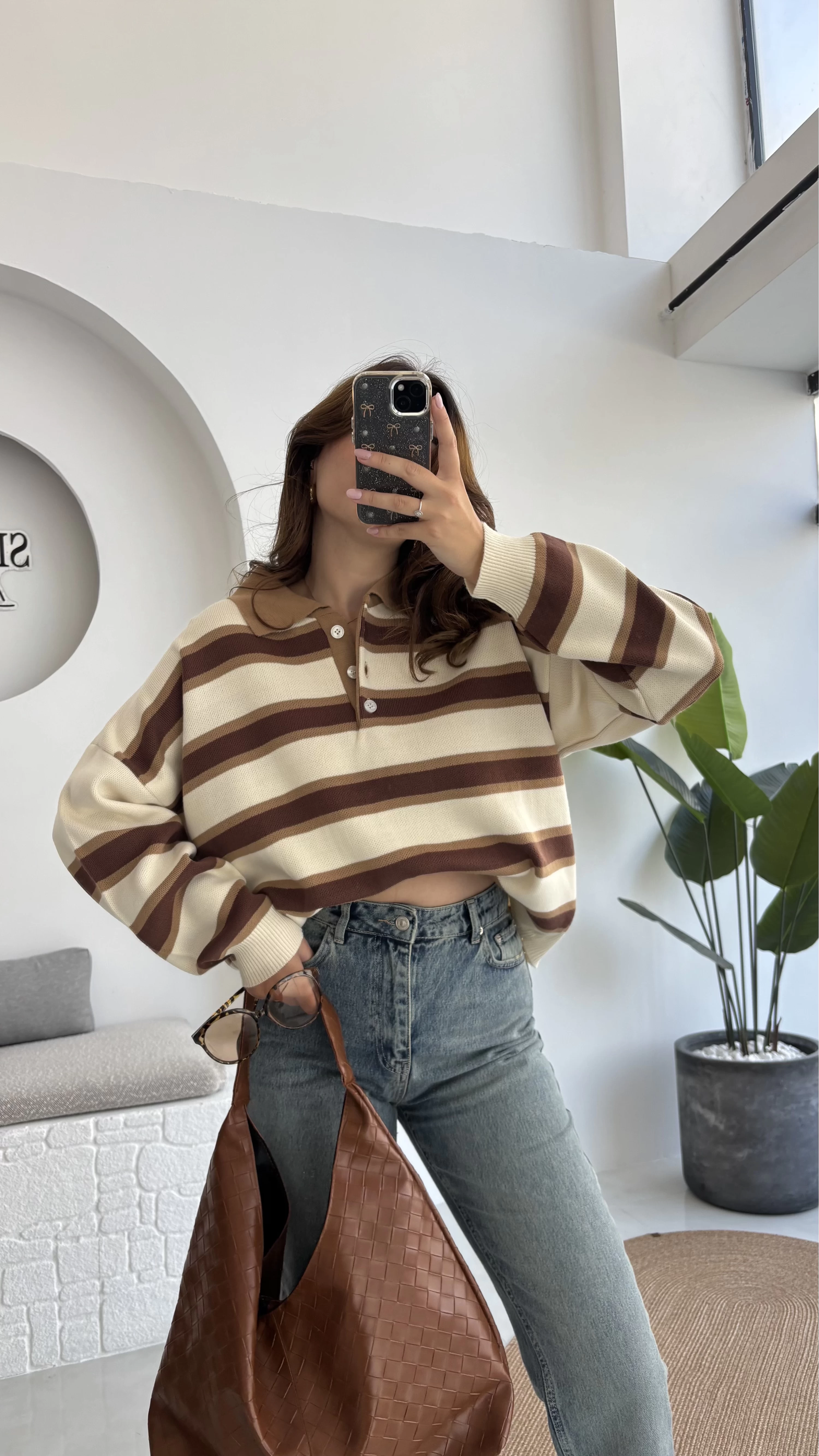 Mavi Yüksek Bel Wide Leg Jean - Kod: 992