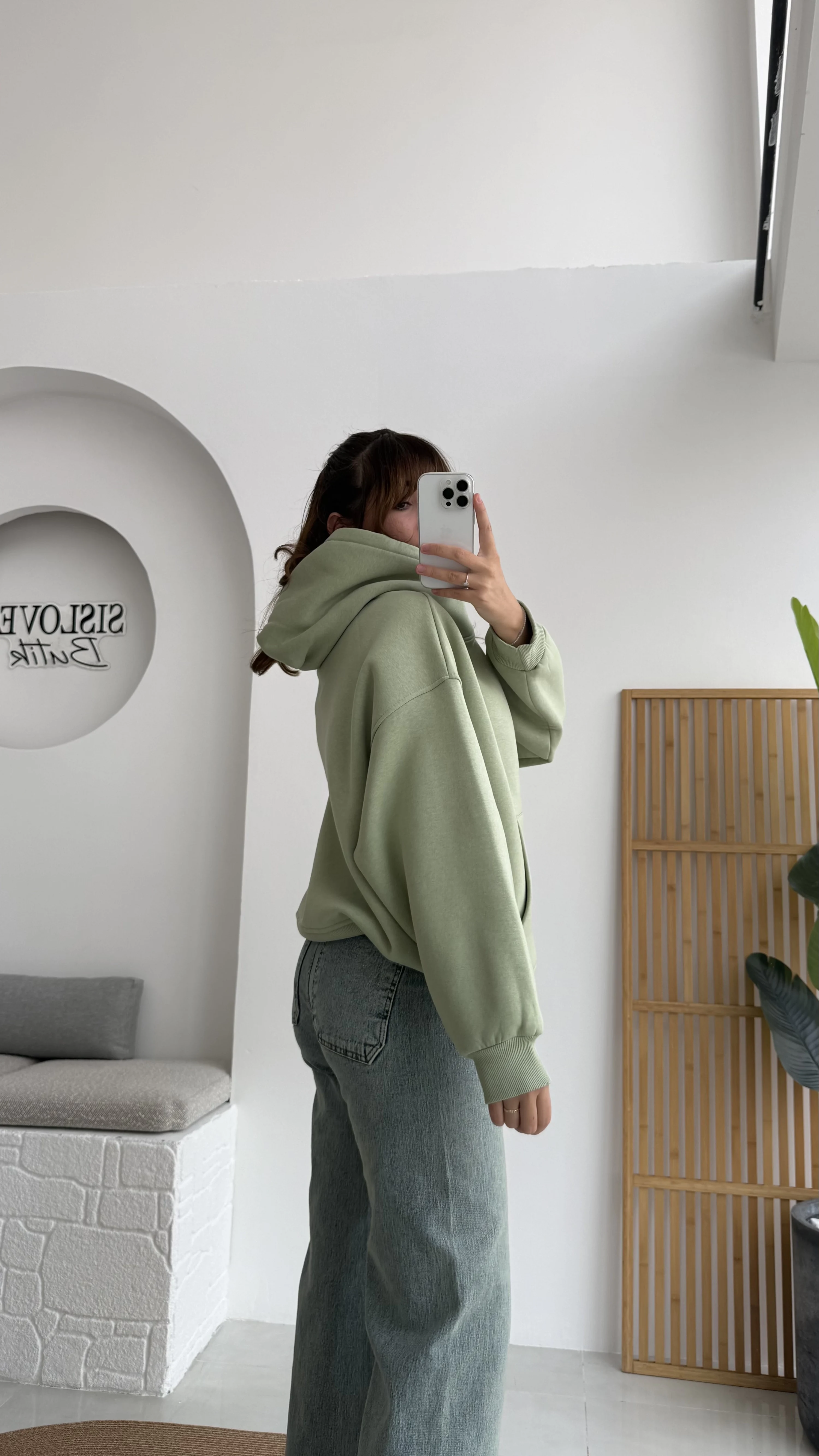 Michelle Kapüşonlu Sweatshirt - Haki