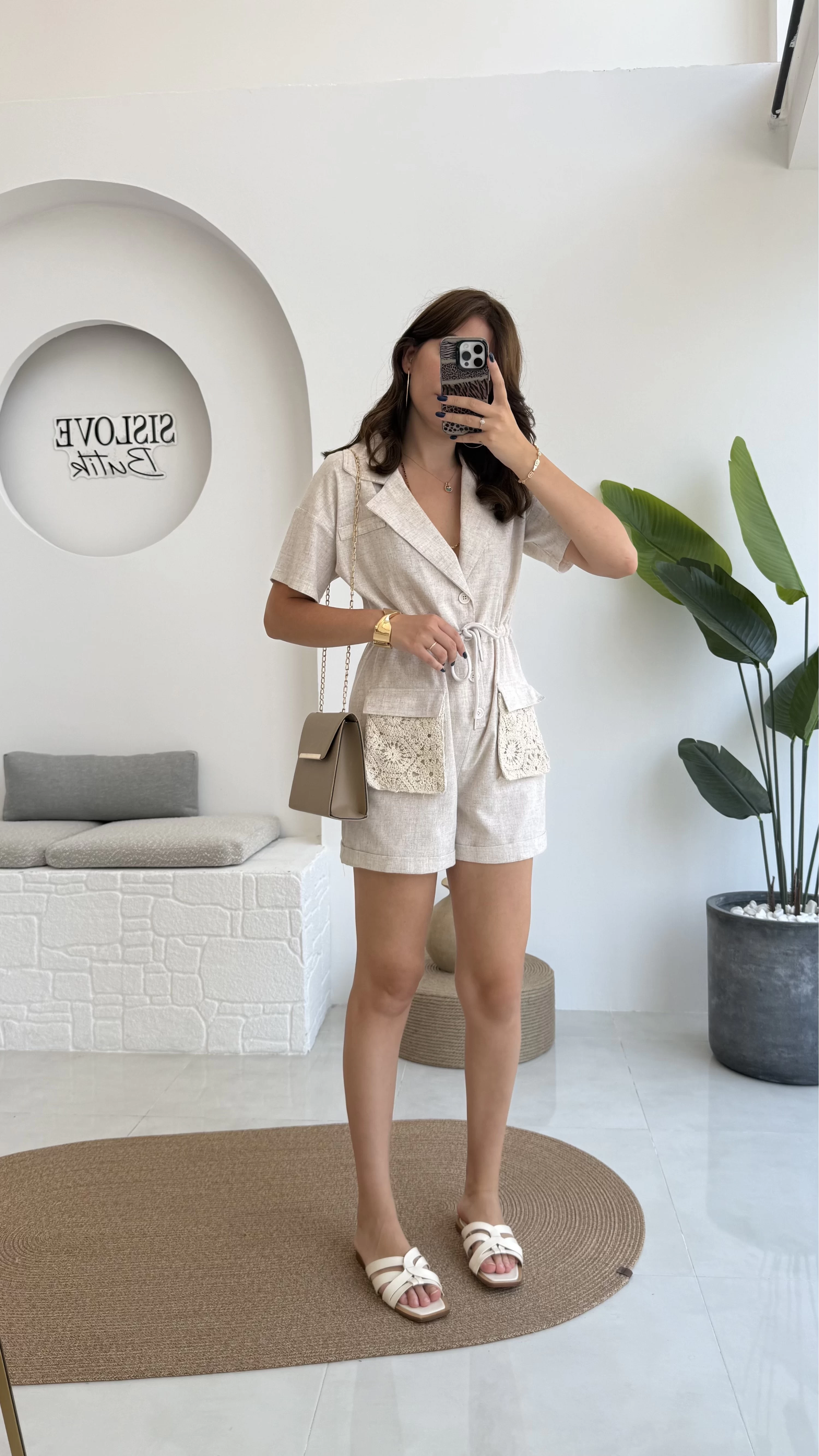 Molly Keten Tulum - 7001
