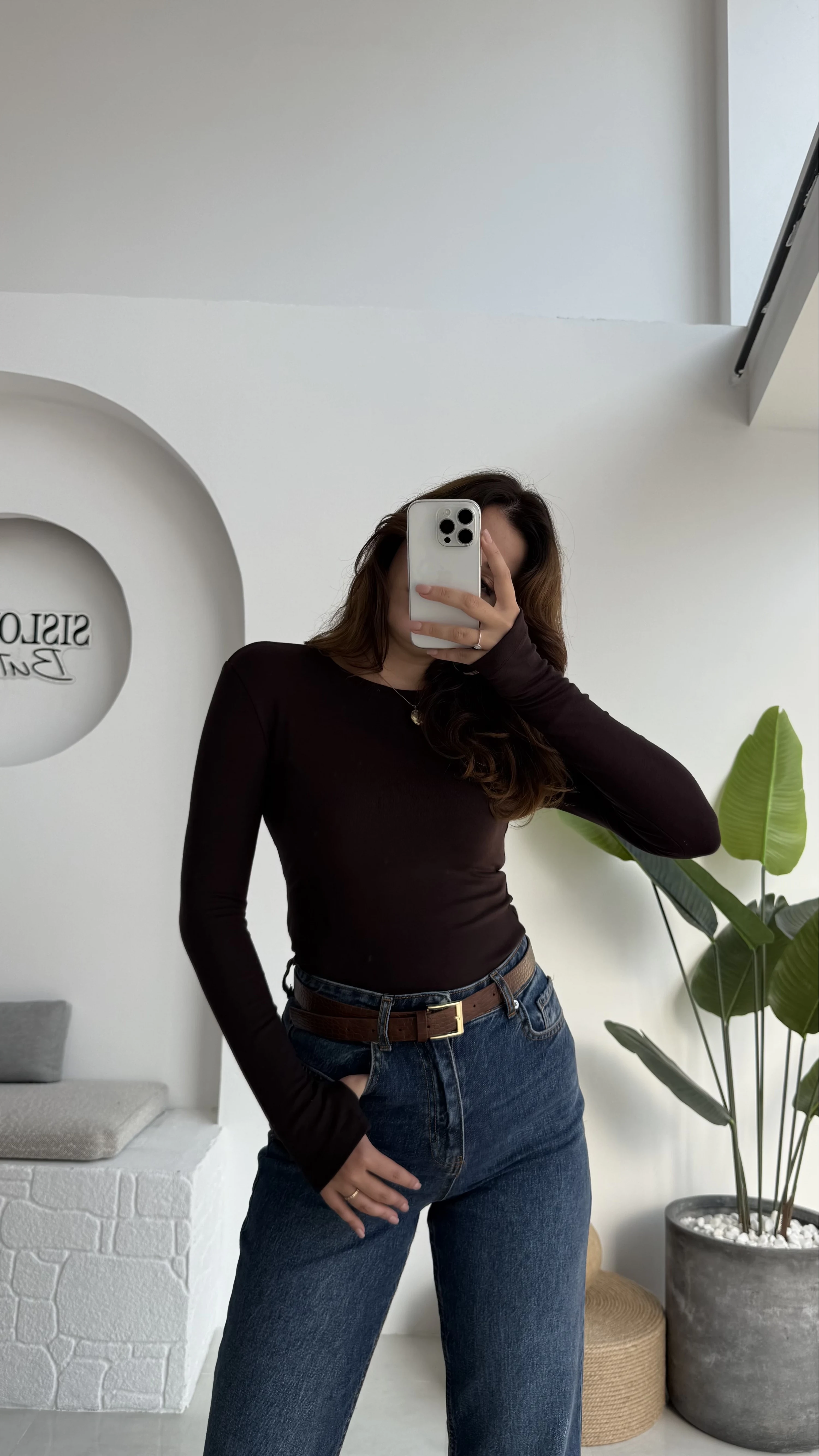 Oys Acı Kahve Parmak Geçmeli Body