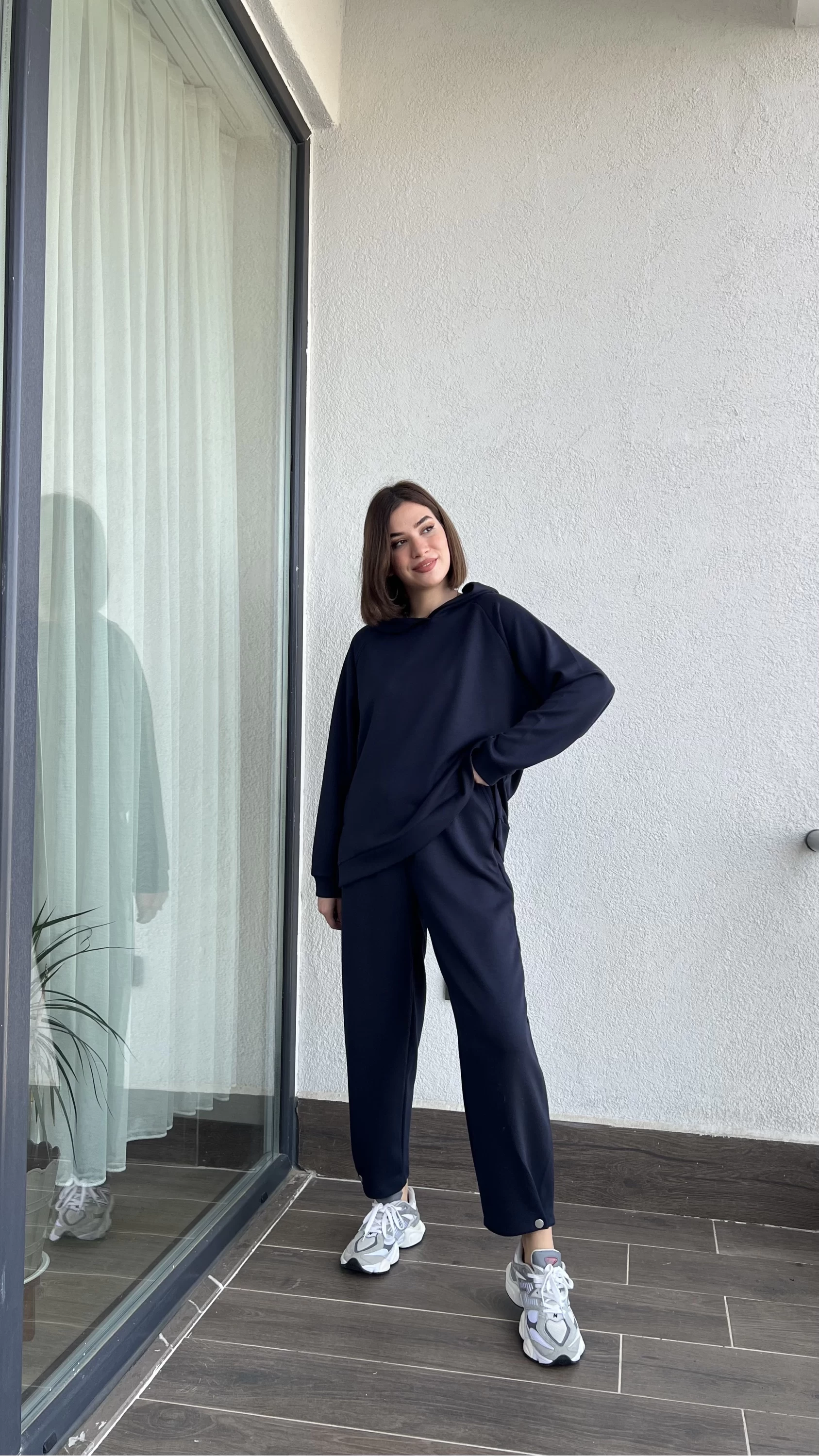 Oys Lacivert Premium Model Modal Kumaş Sweat Takım