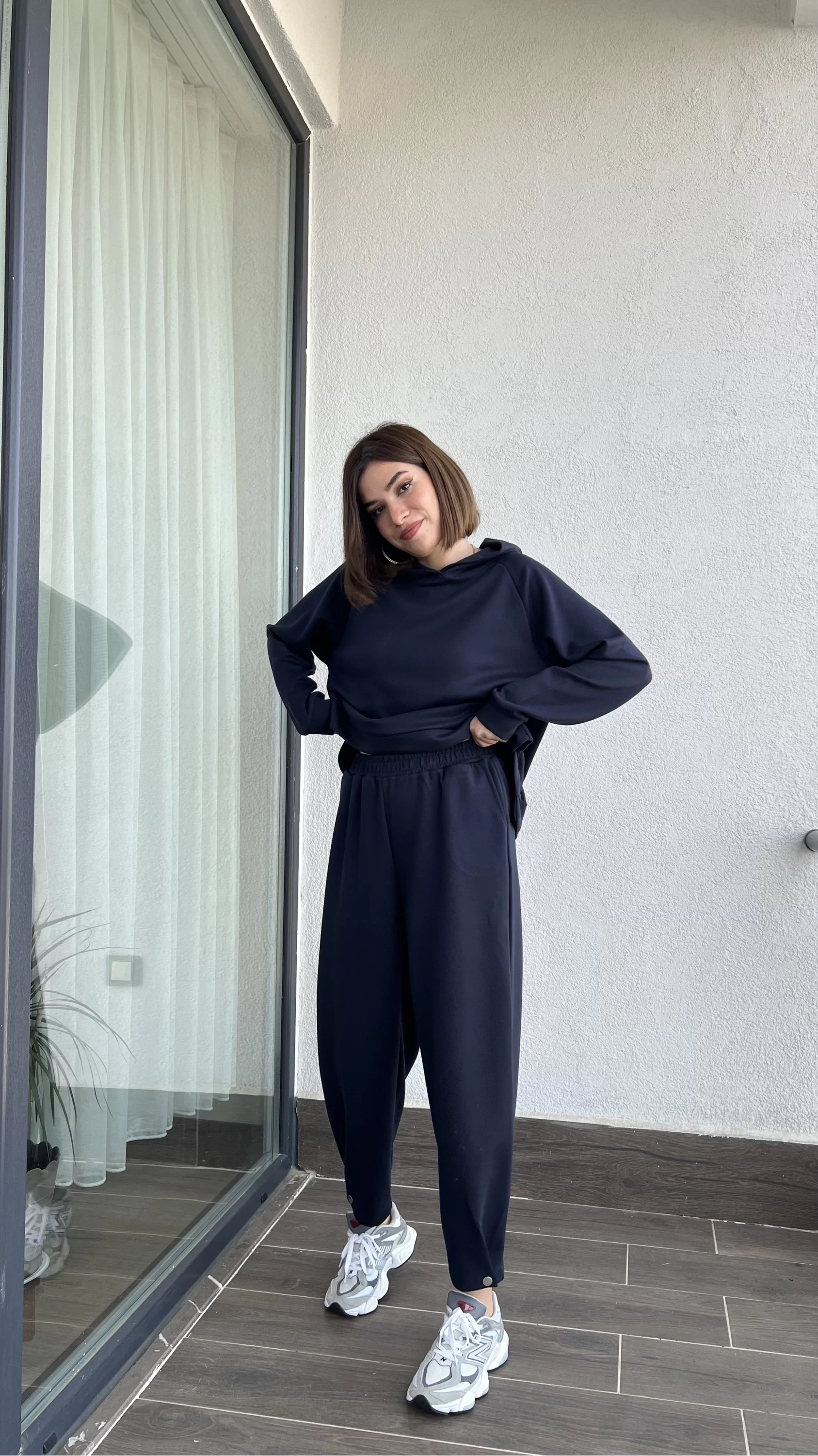 Oys Lacivert Premium Model Modal Kumaş Sweat Takım