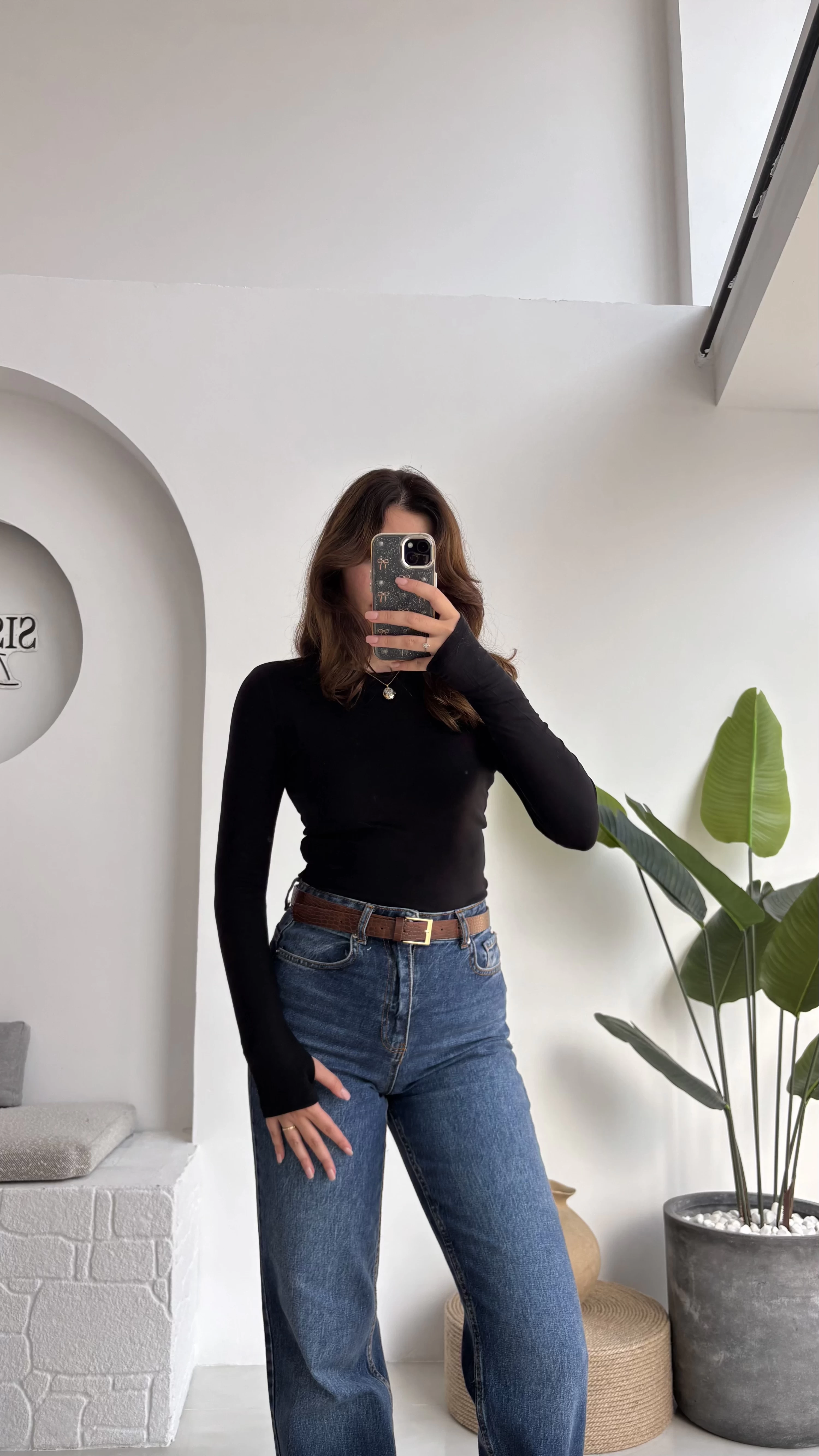 Oys Siyah Parmak Geçmeli Body
