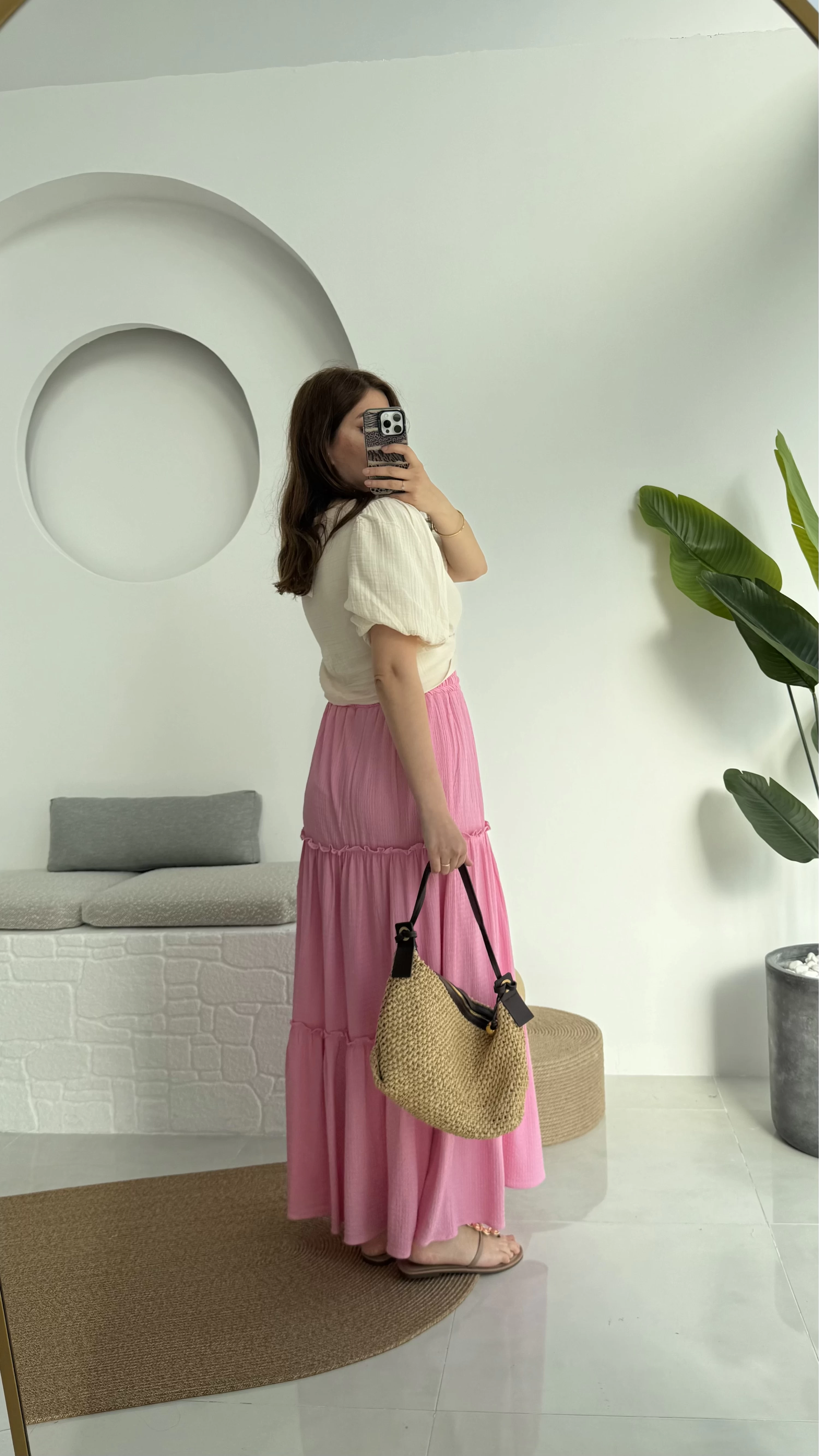 Pinterst Etek Astarlı Pembe