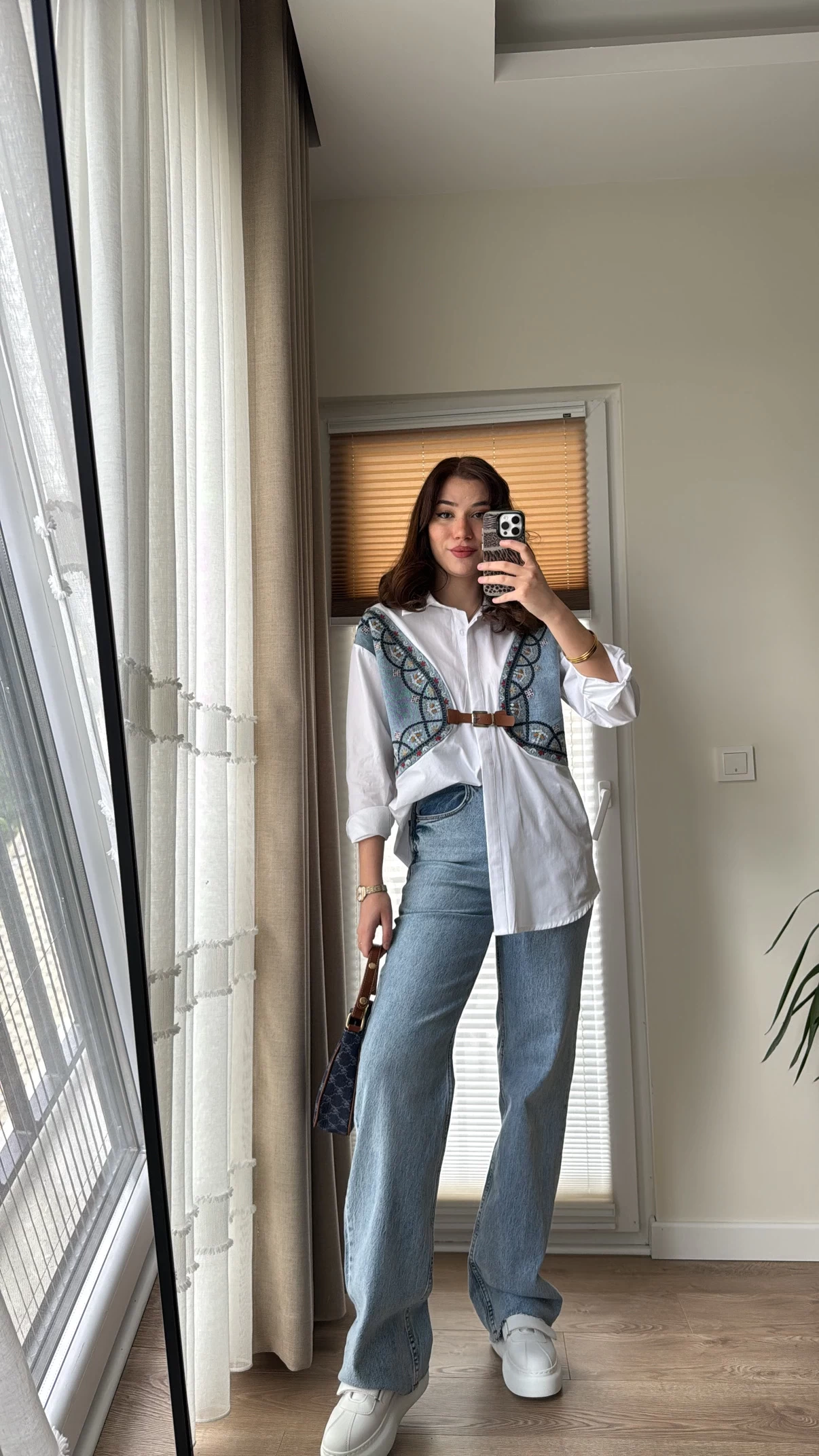 Poplin Kumaş Denim Gömlek