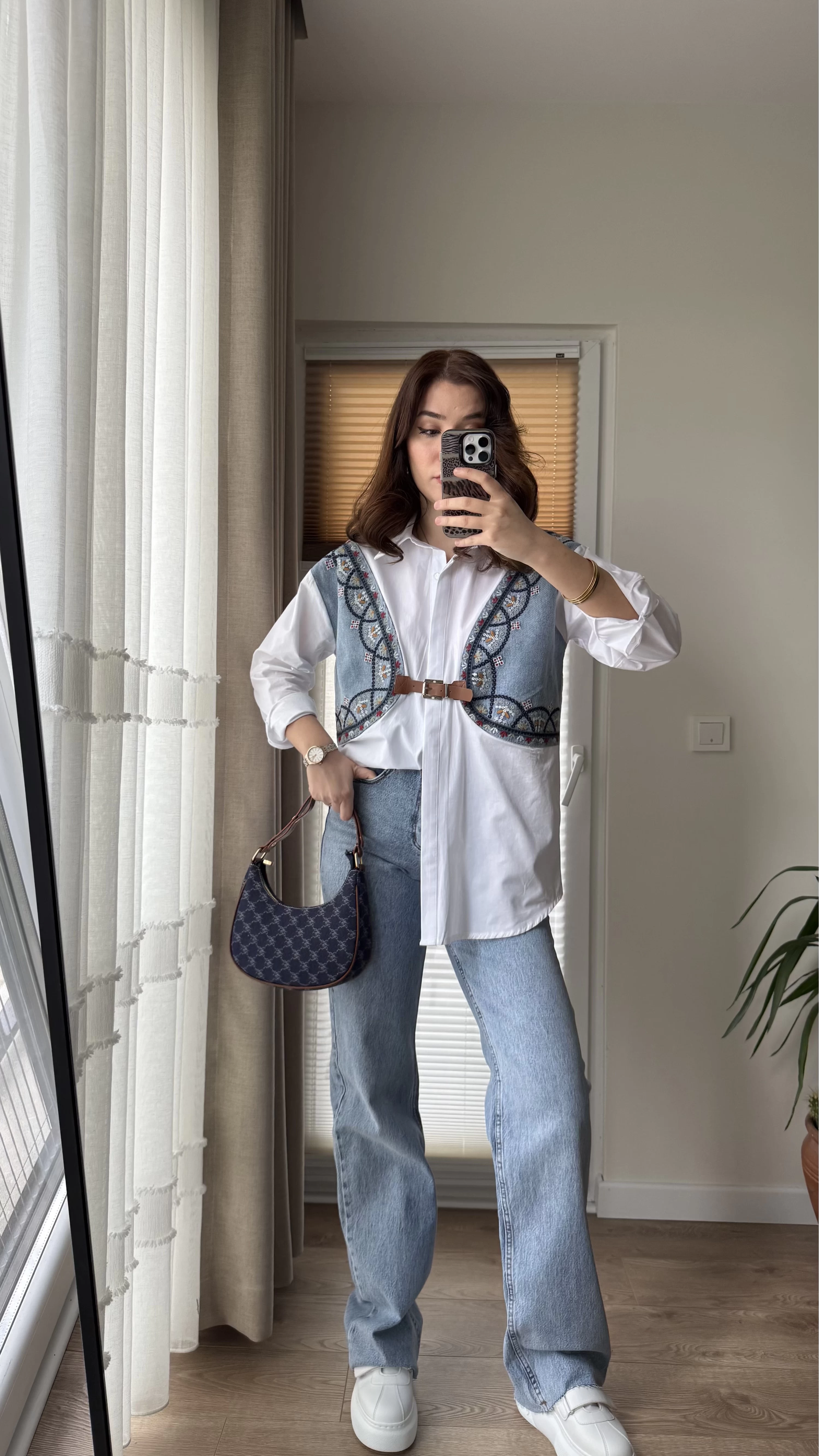 Poplin Kumaş Denim Gömlek