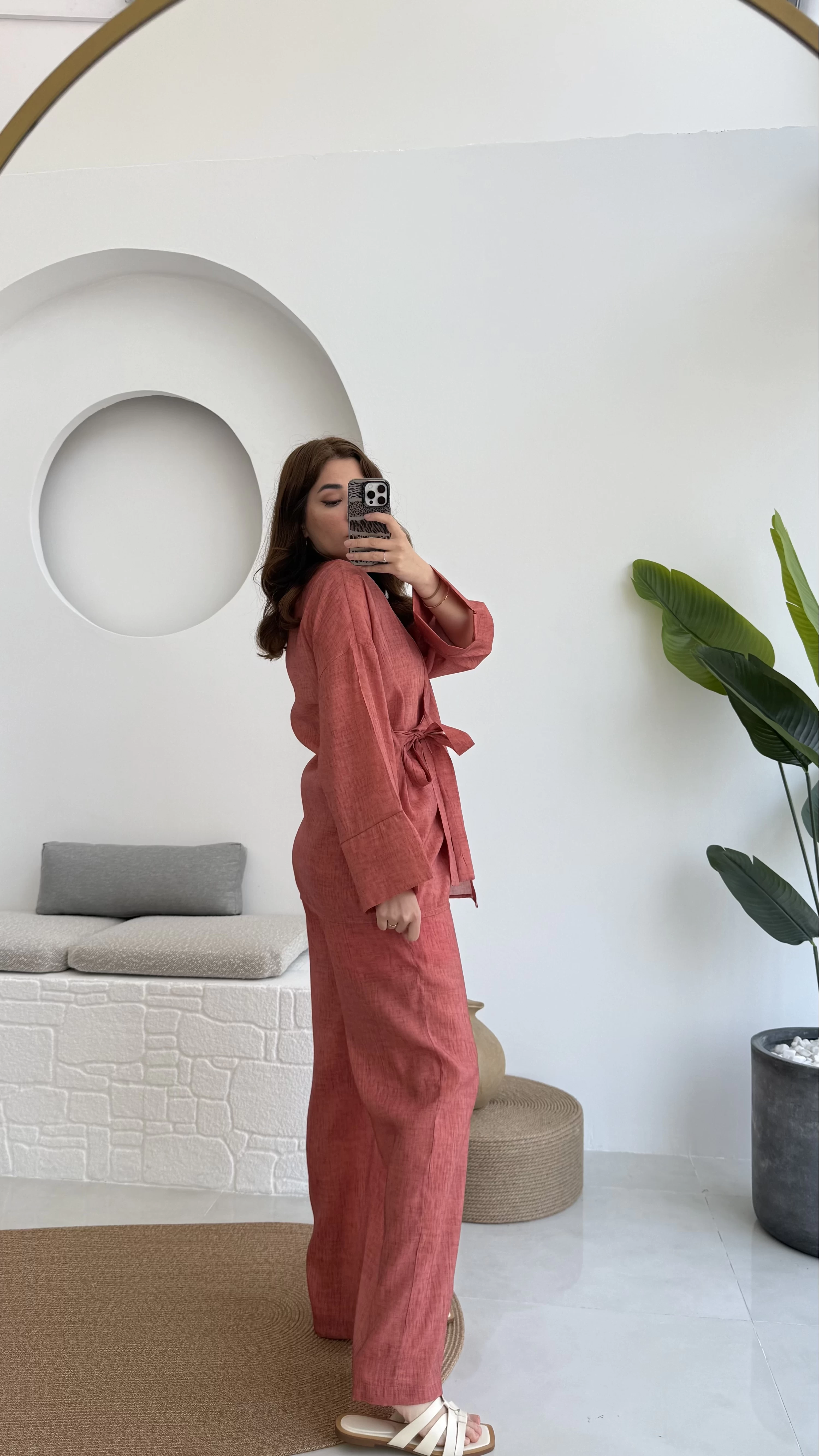 Portion Tensel Kimono Takım Kiremit