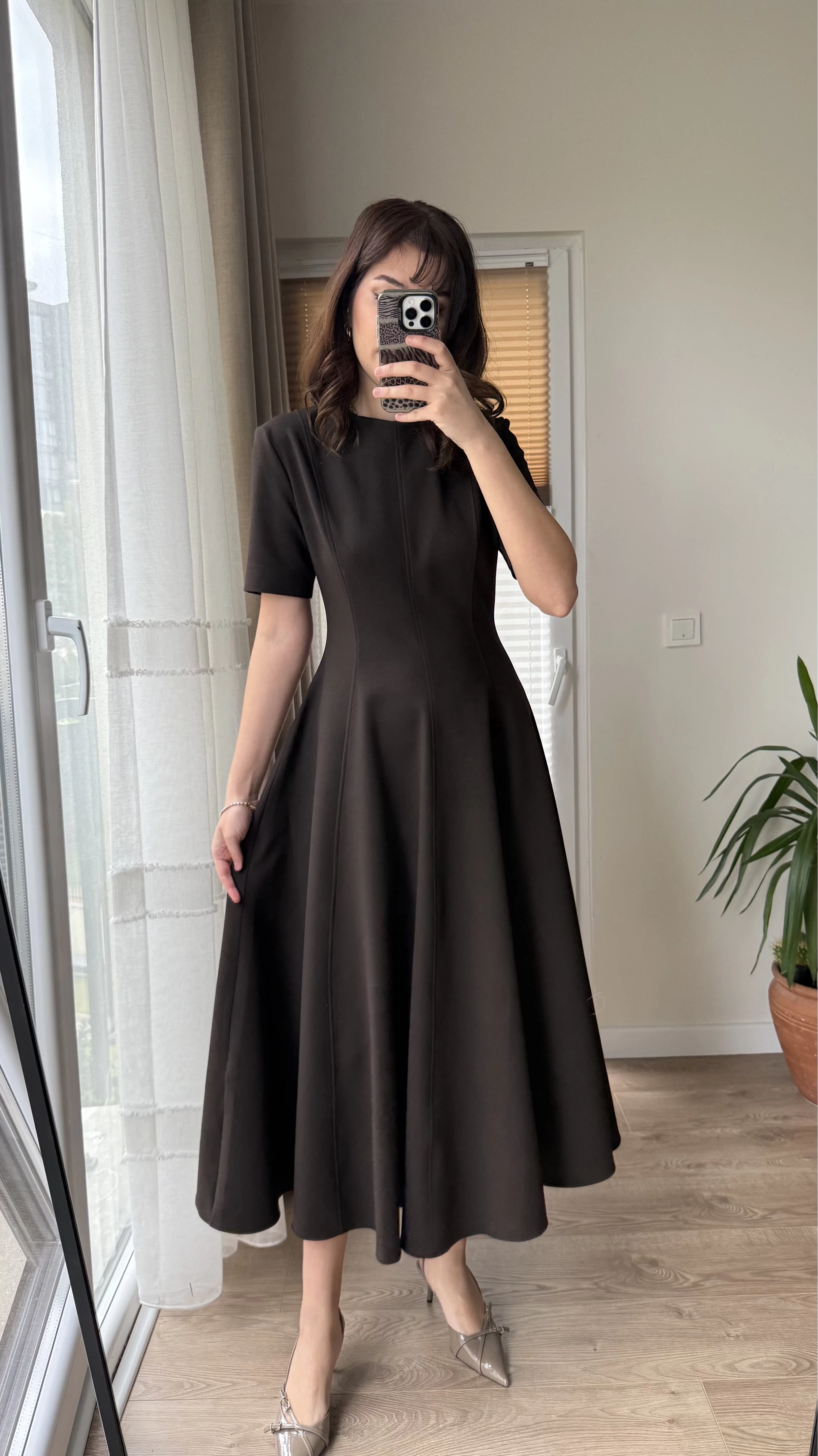 Premium Elbise Acı Kahve