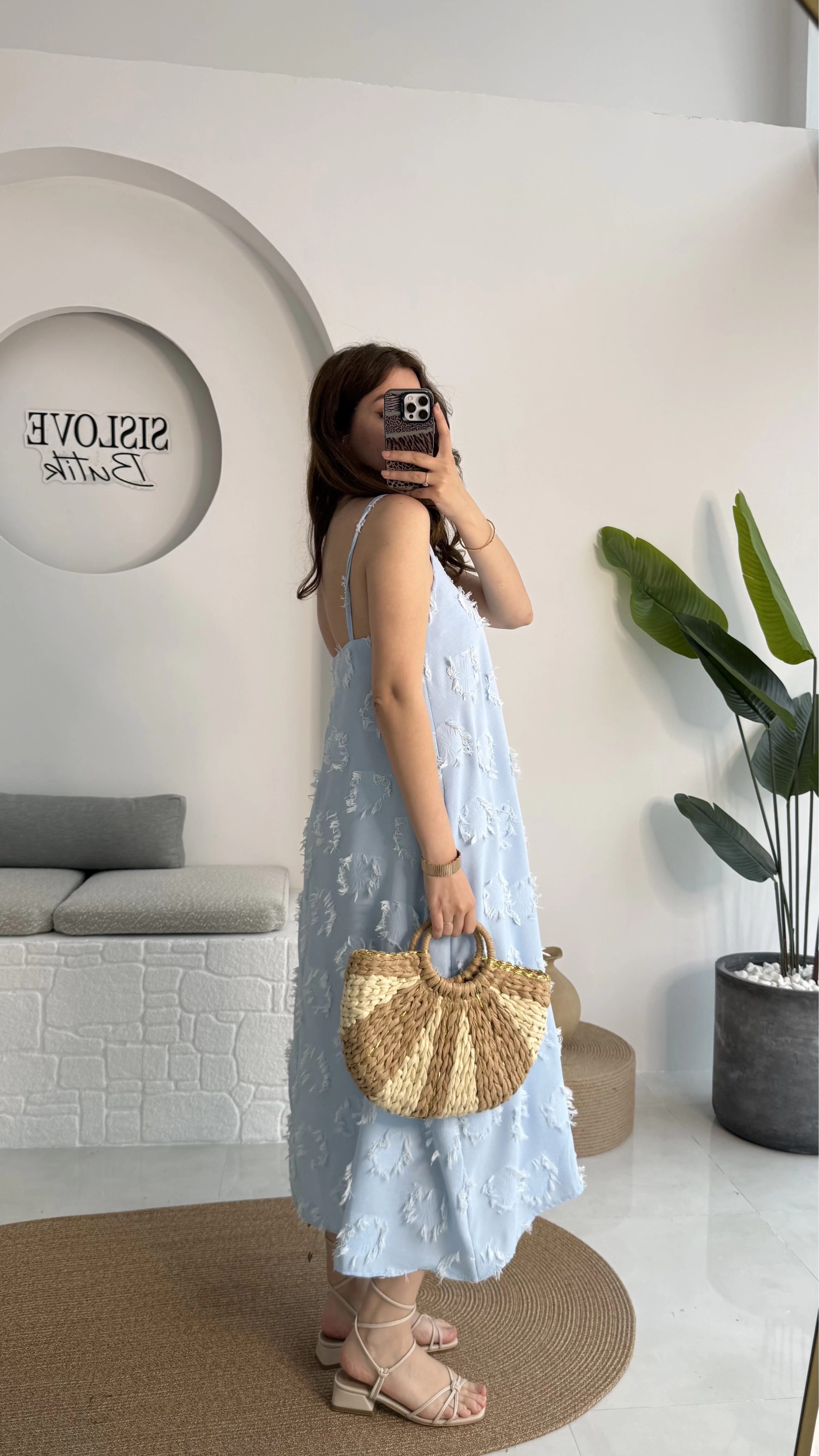 Püskül Elbise - Bebe Mavisi - 3060