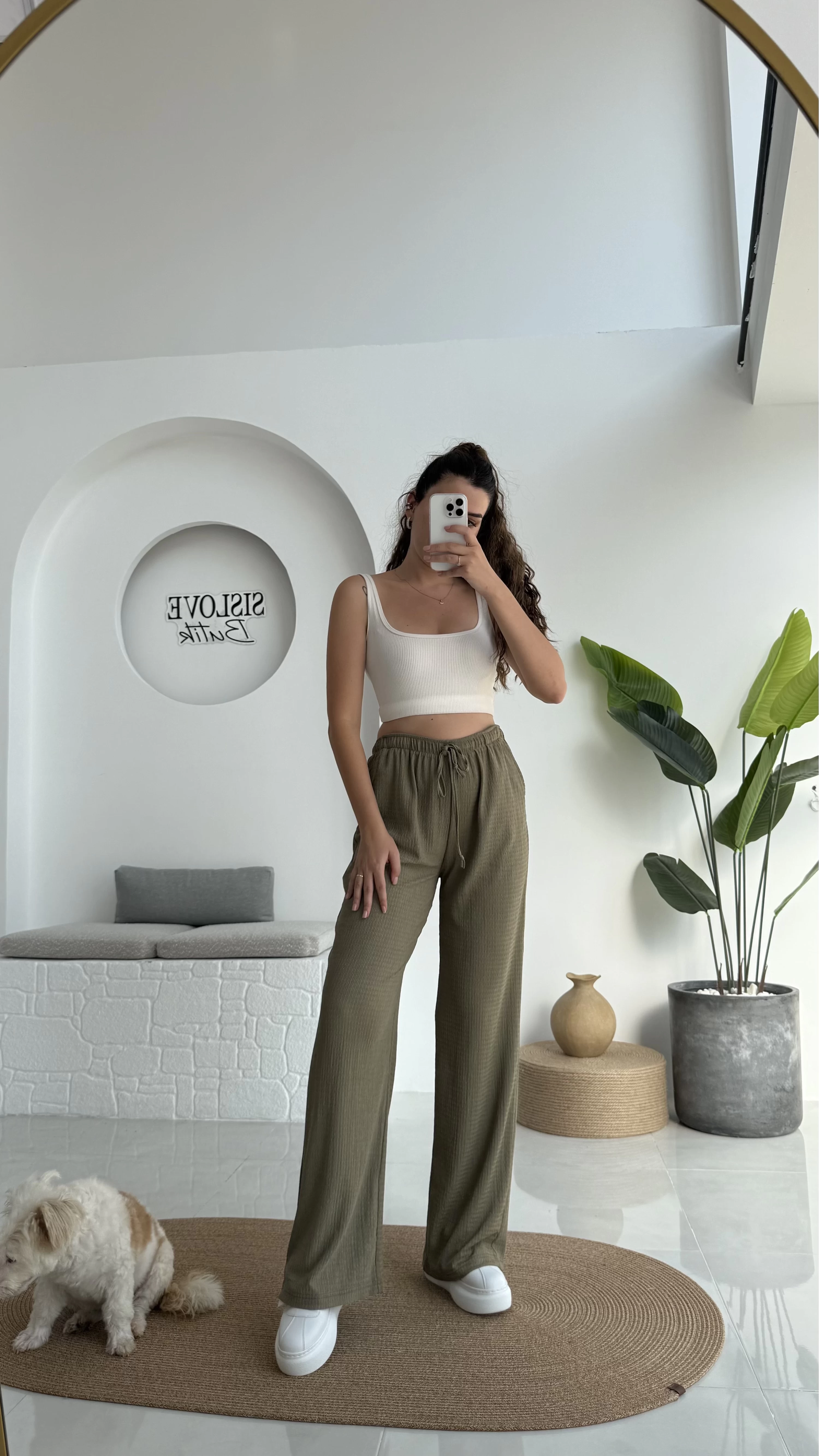 Ru Bürümcük Pantolon Haki - 4023