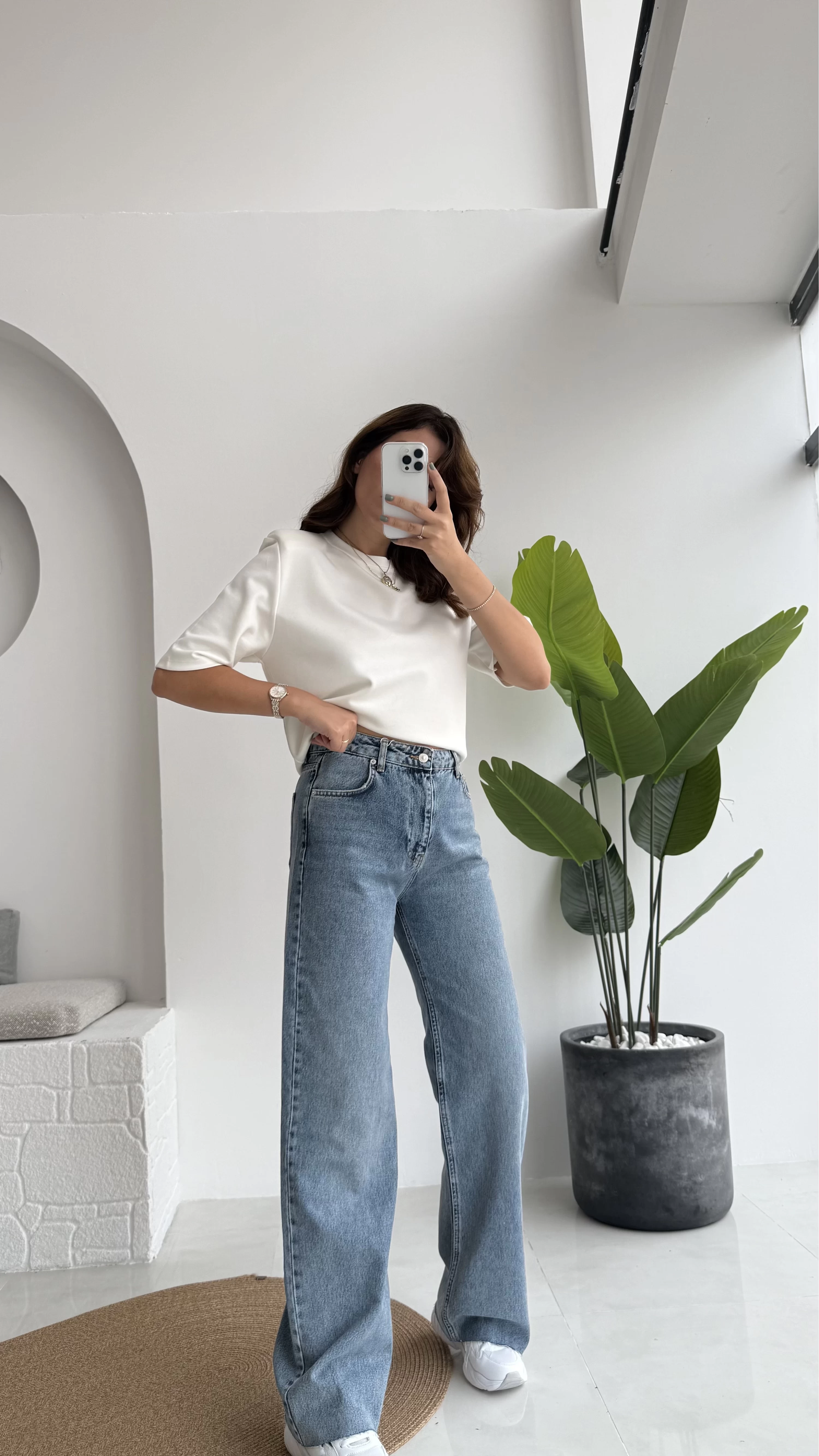 Sharon Mavi Yüksek Bel Denim Jean Pantolon - Kod: 1010