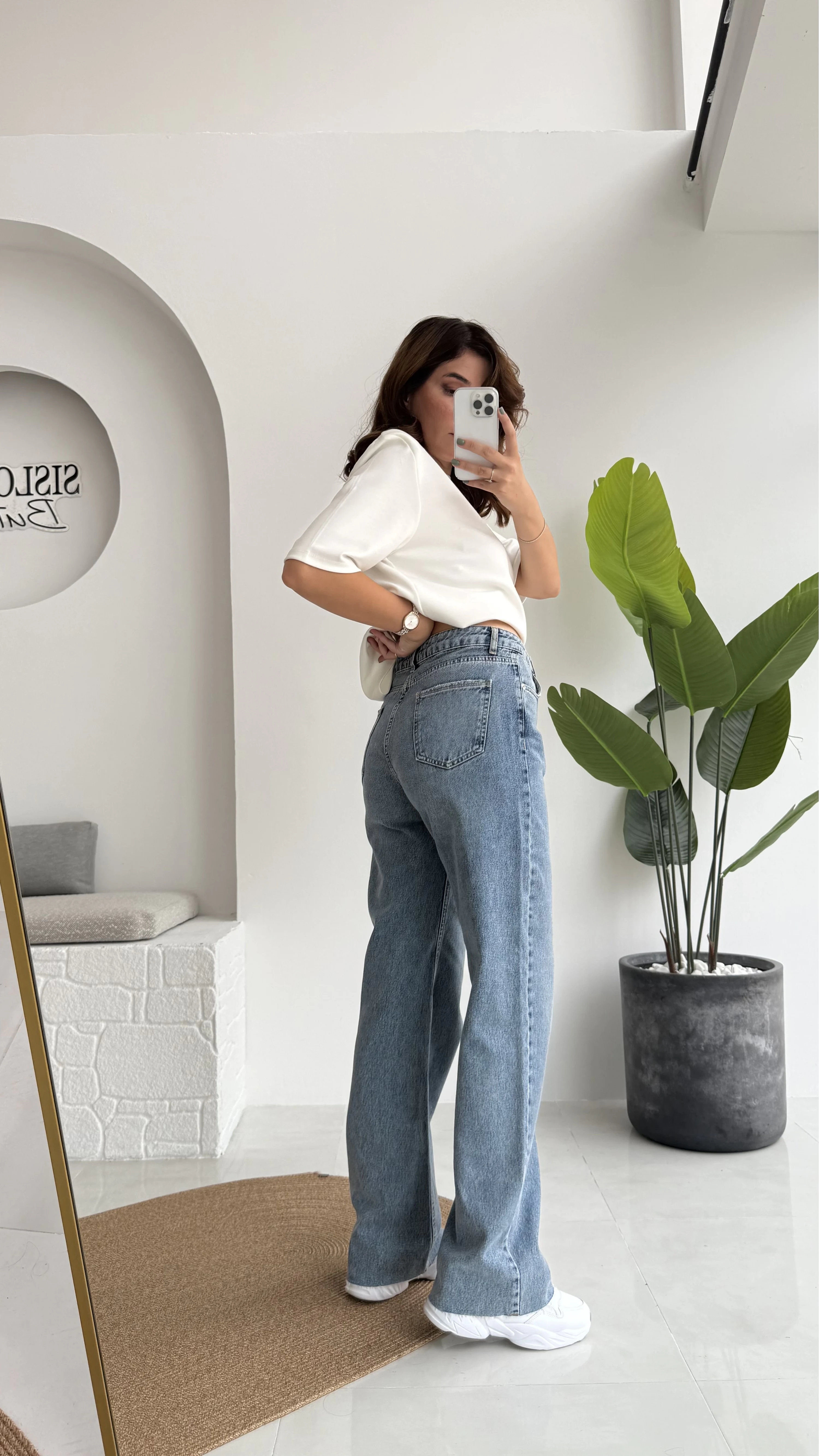 Sharon Mavi Yüksek Bel Denim Jean Pantolon - Kod: 1010
