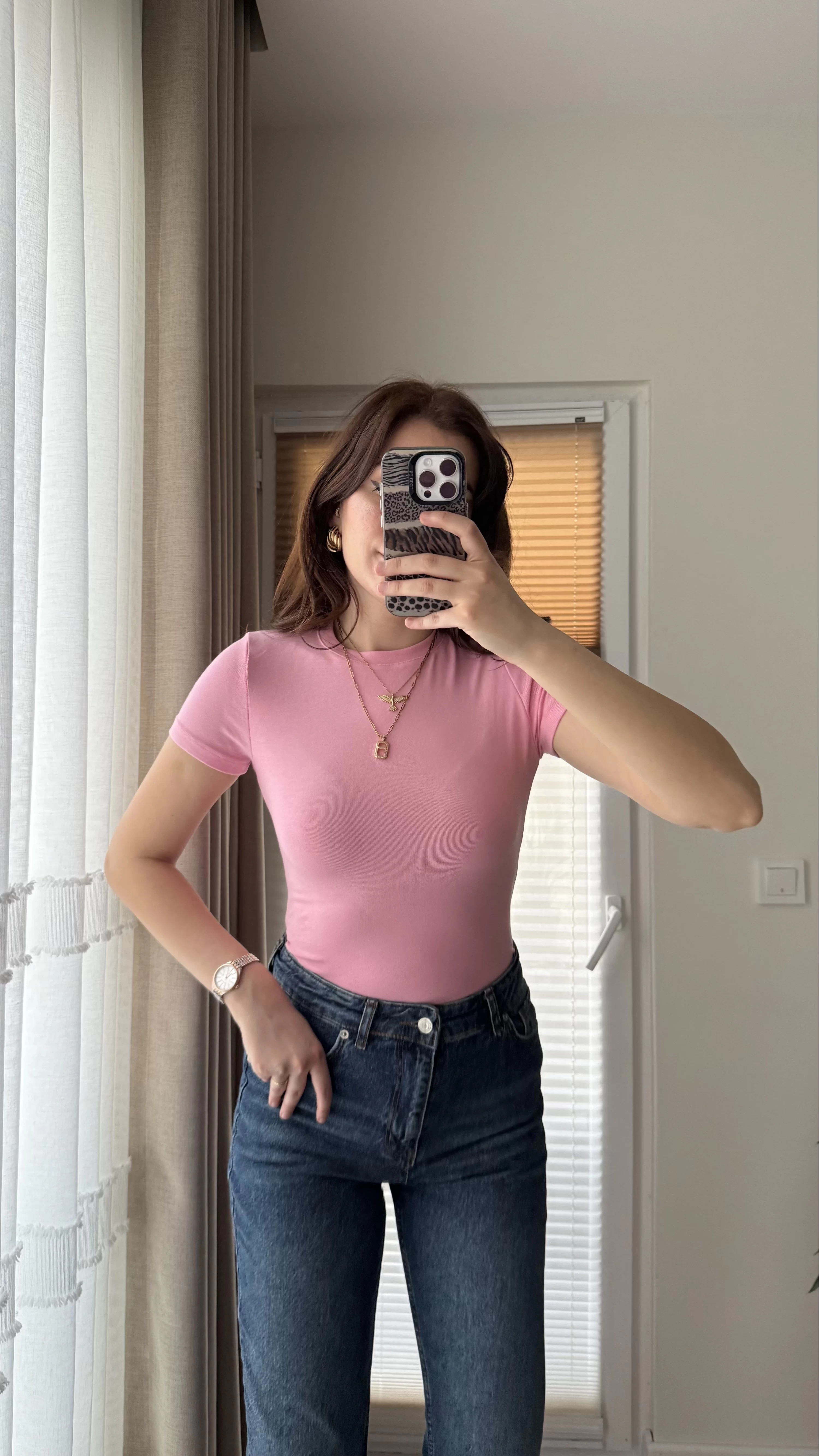 T-Shirt Oys Basic Pembe