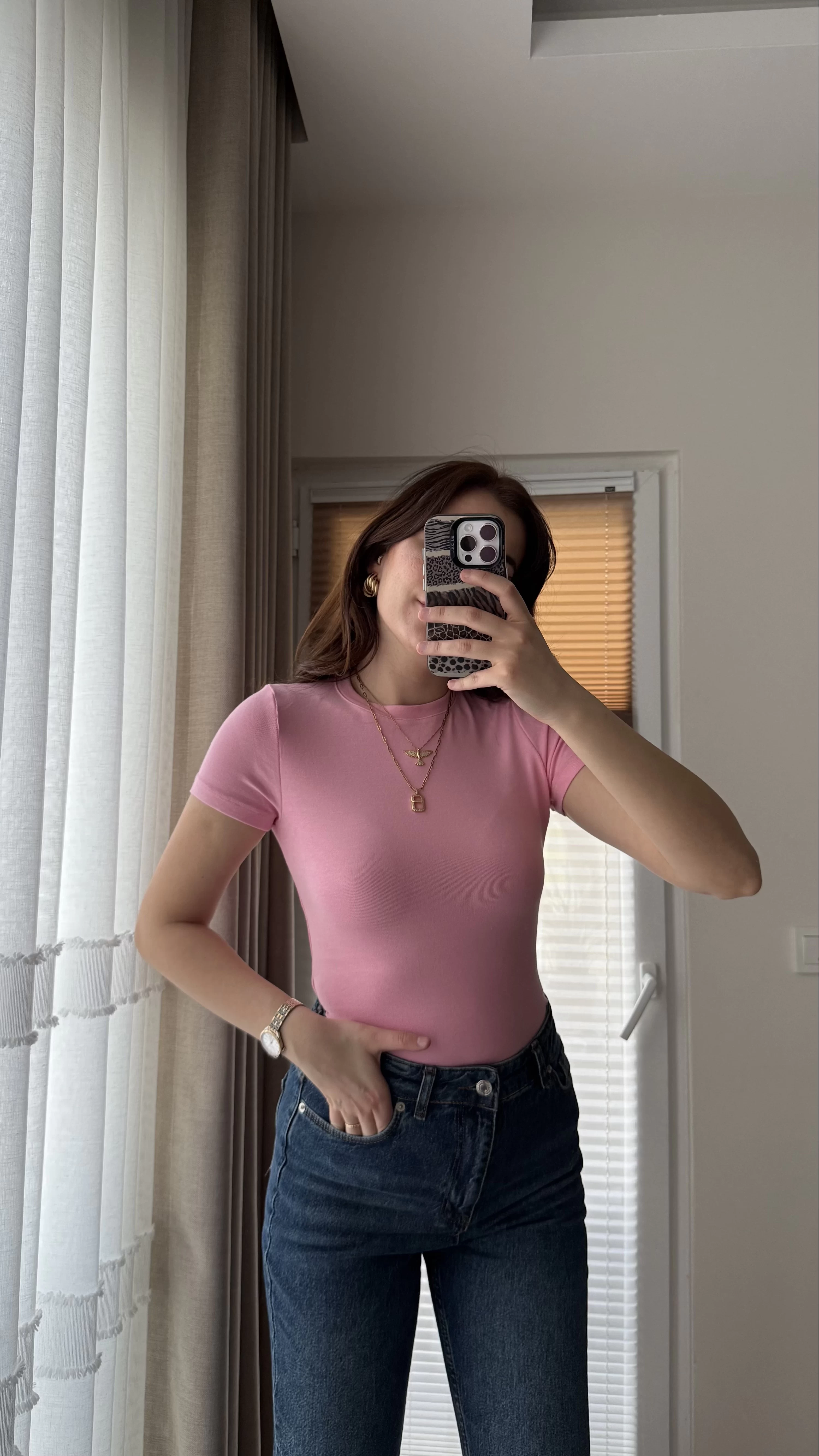 T-Shirt Oys Basic Pembe
