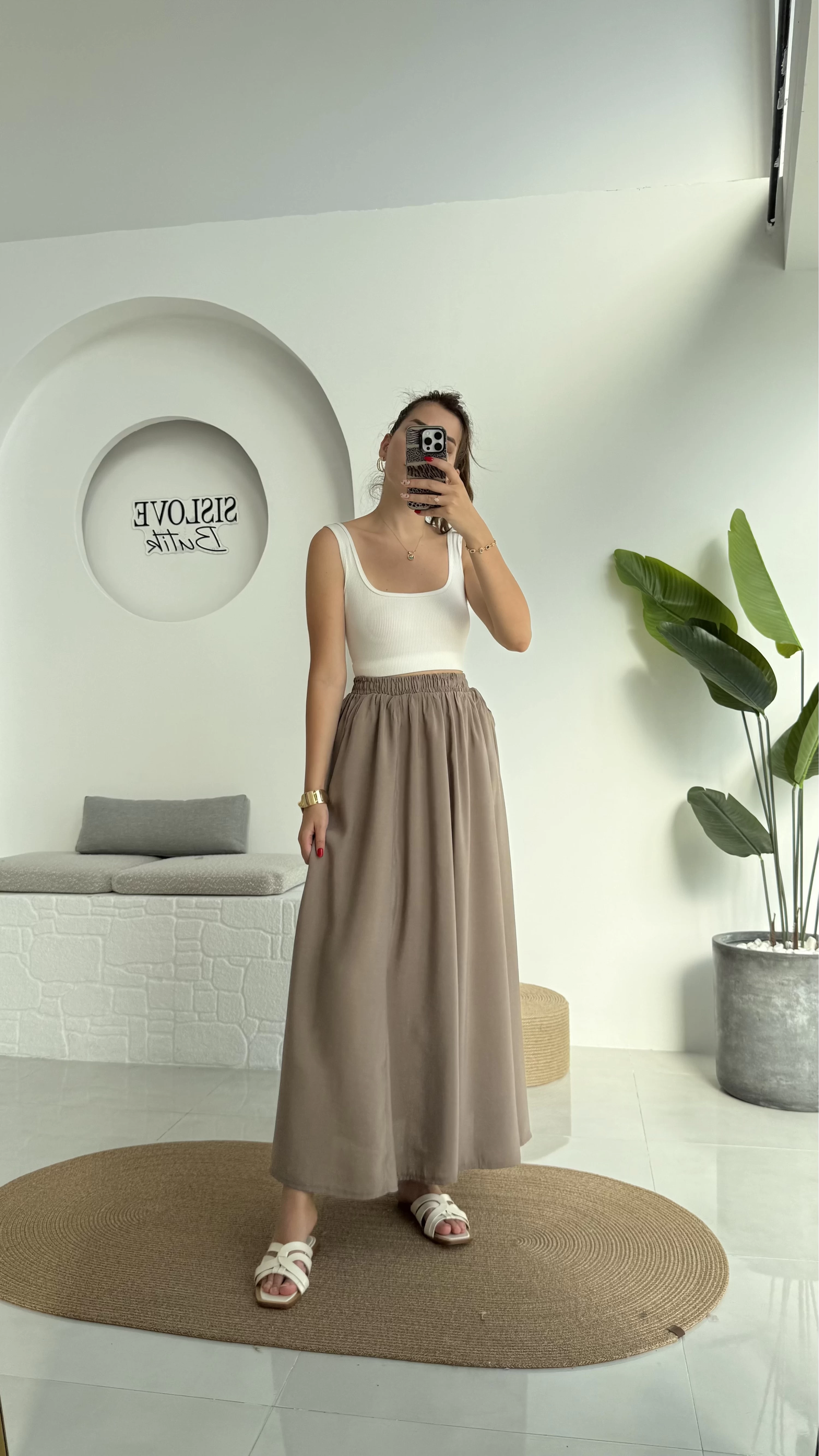 Tensel Modal Cepli Etek Vizon - 5002