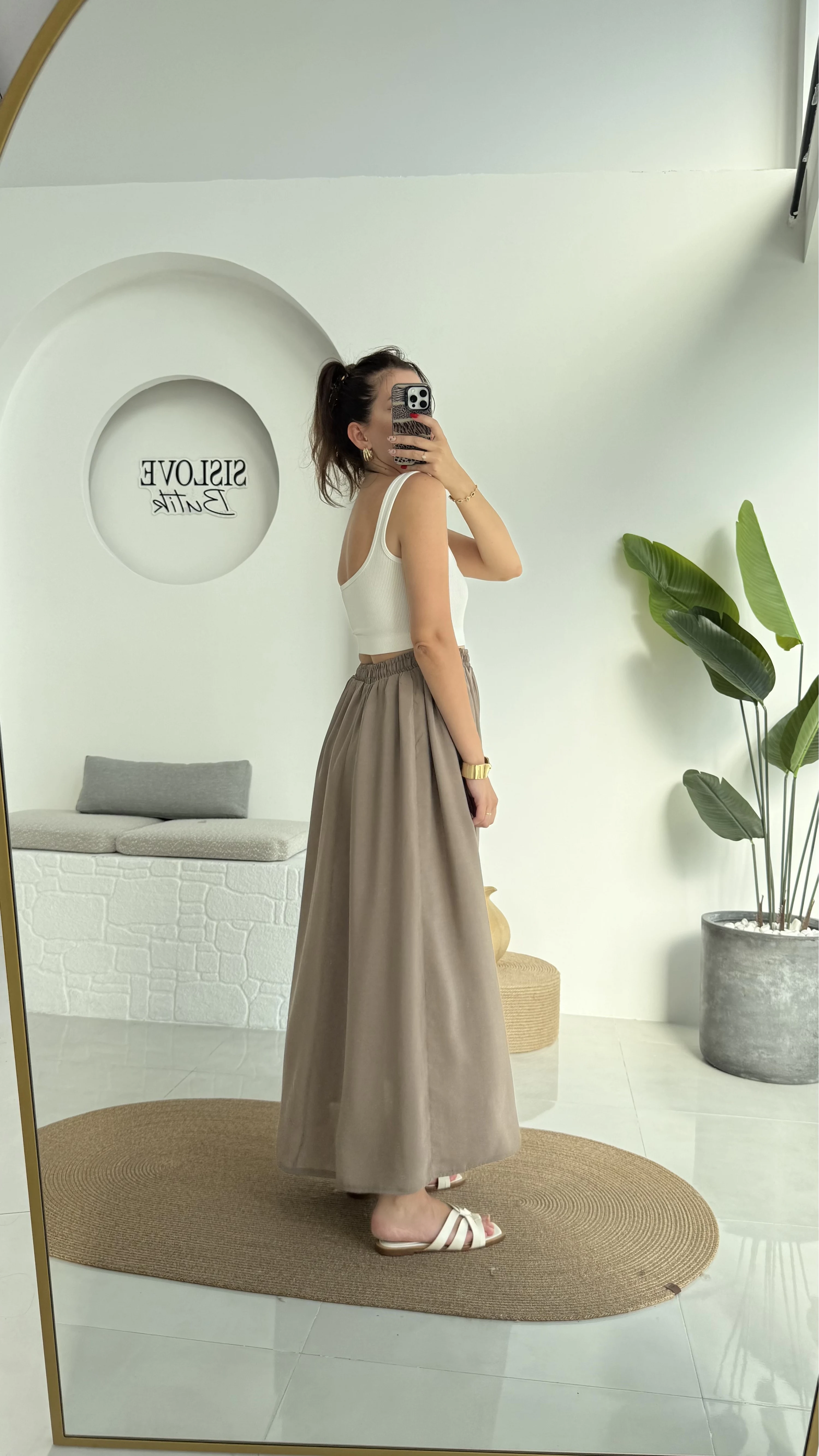 Tensel Modal Cepli Etek Vizon - 5002