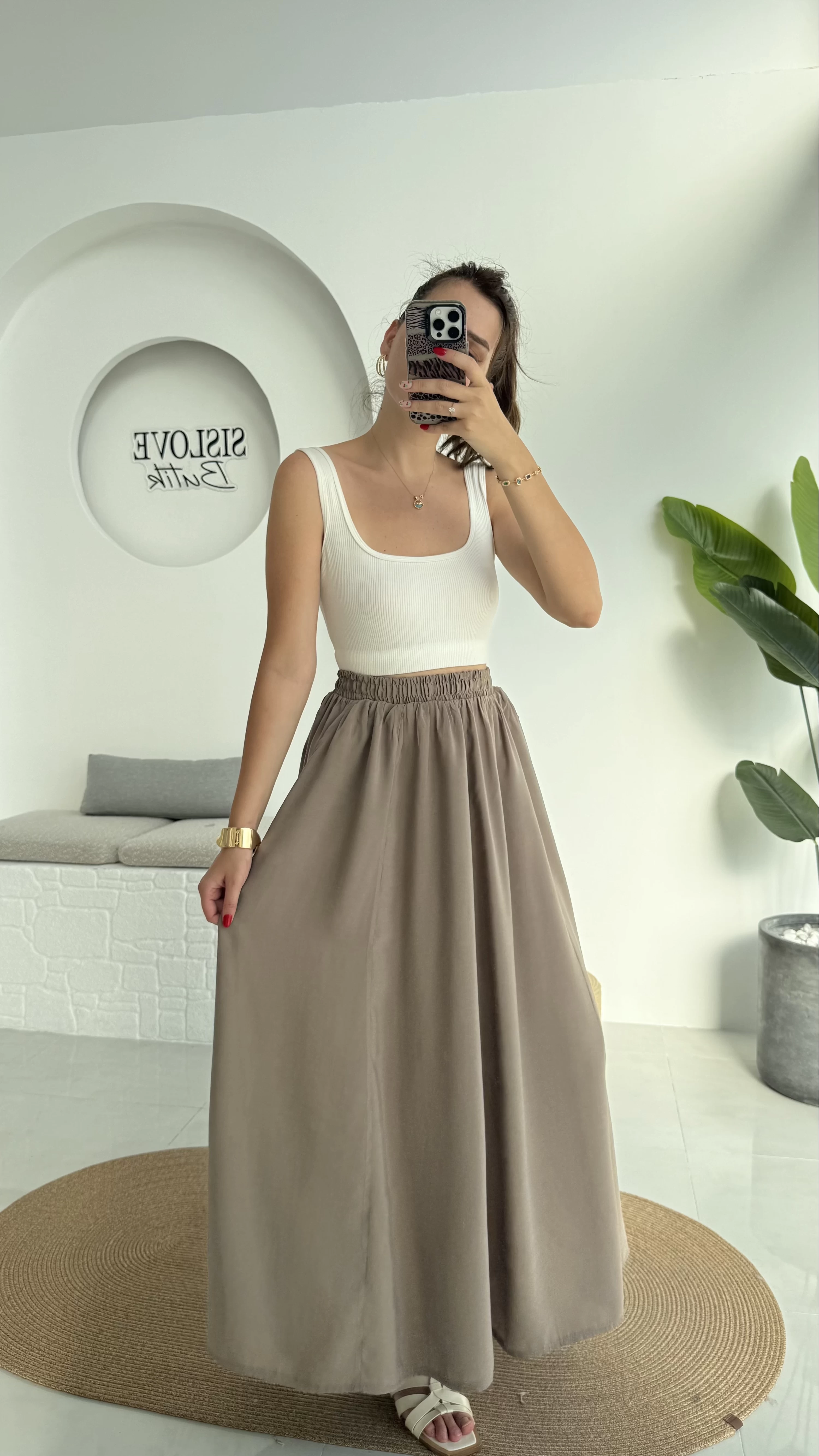 Tensel Modal Cepli Etek Vizon - 5002