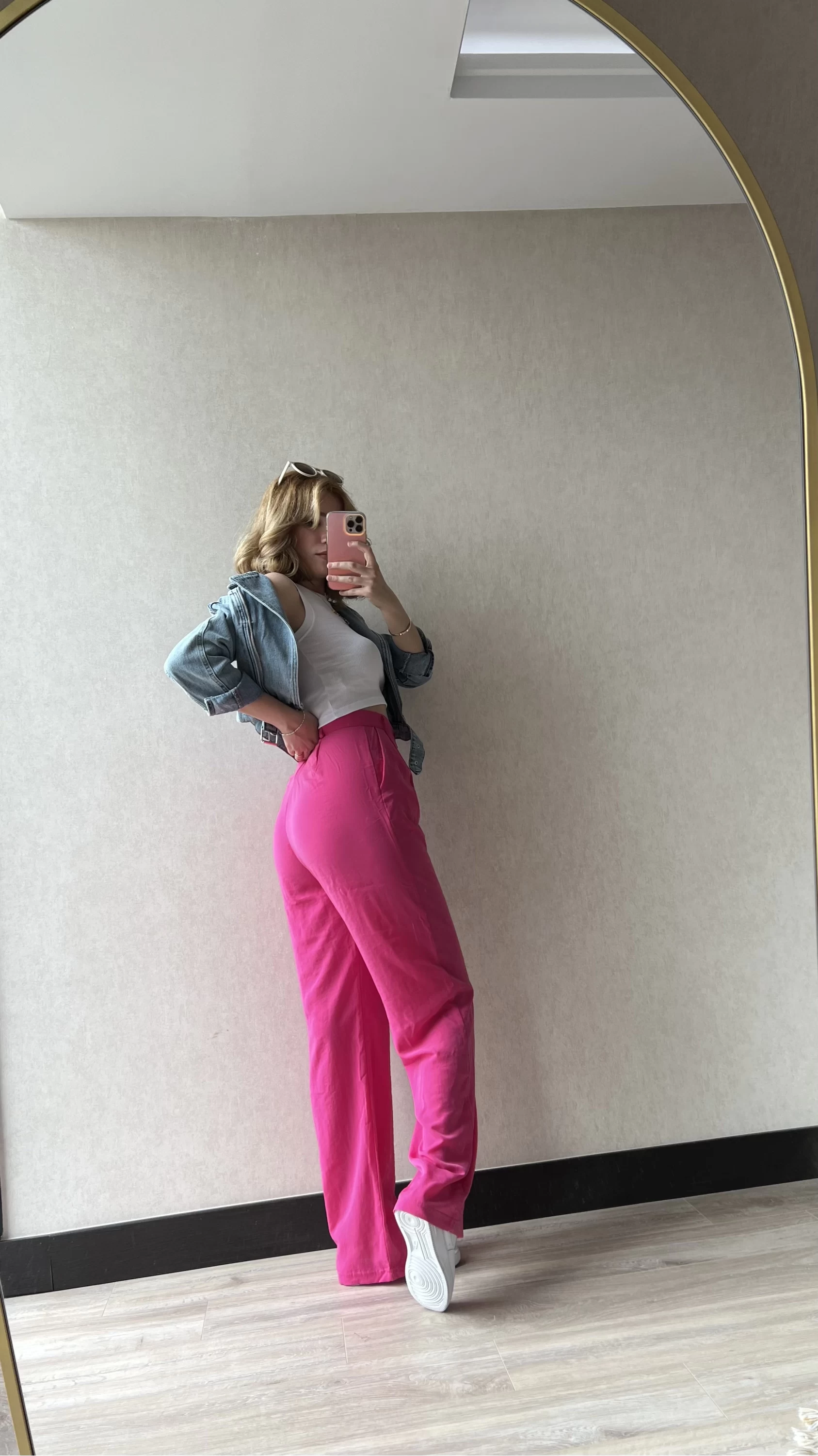 Tensel Pembe Pantolon