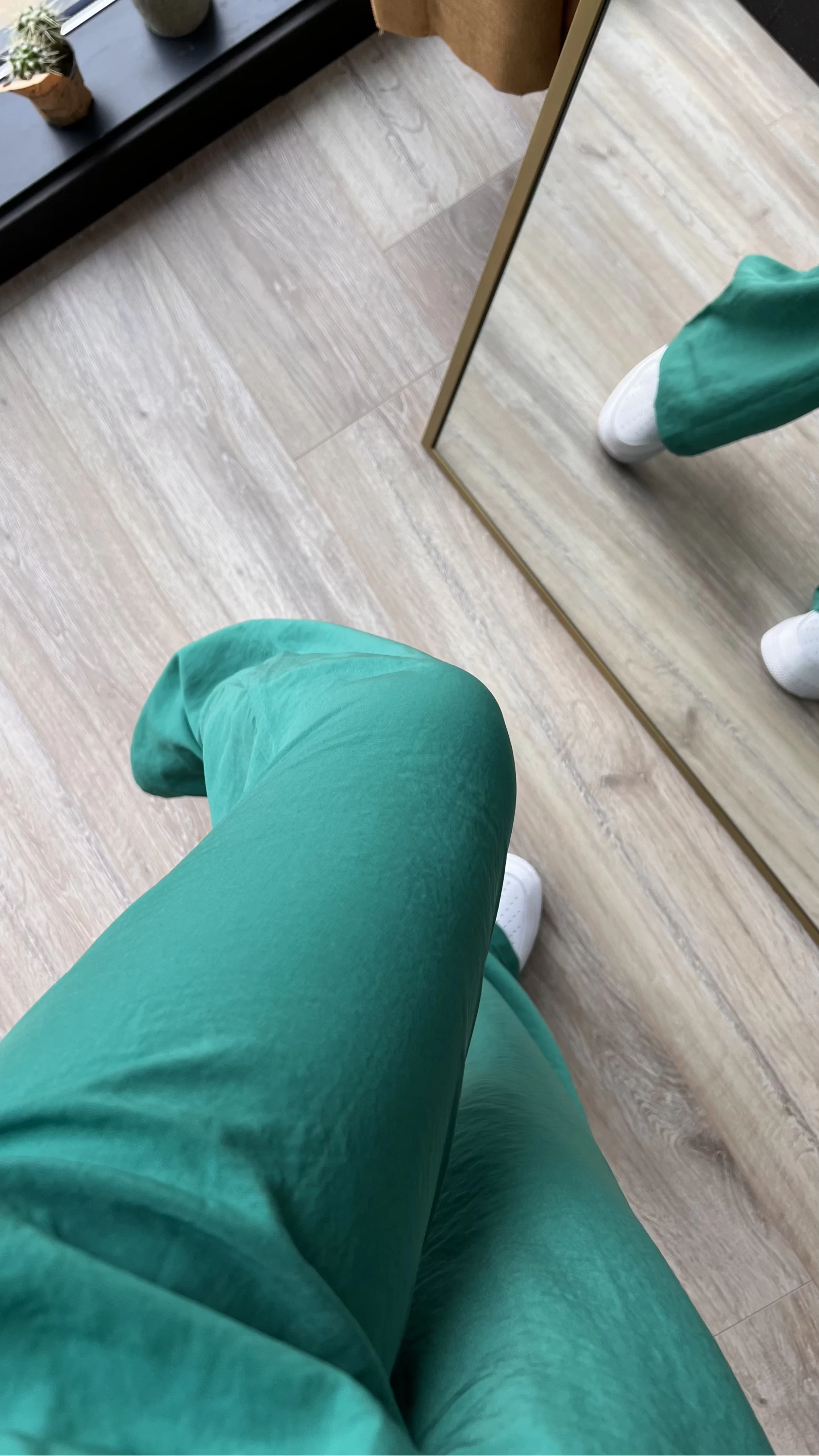 Tensel Zümrüt Yeşili Pantolon