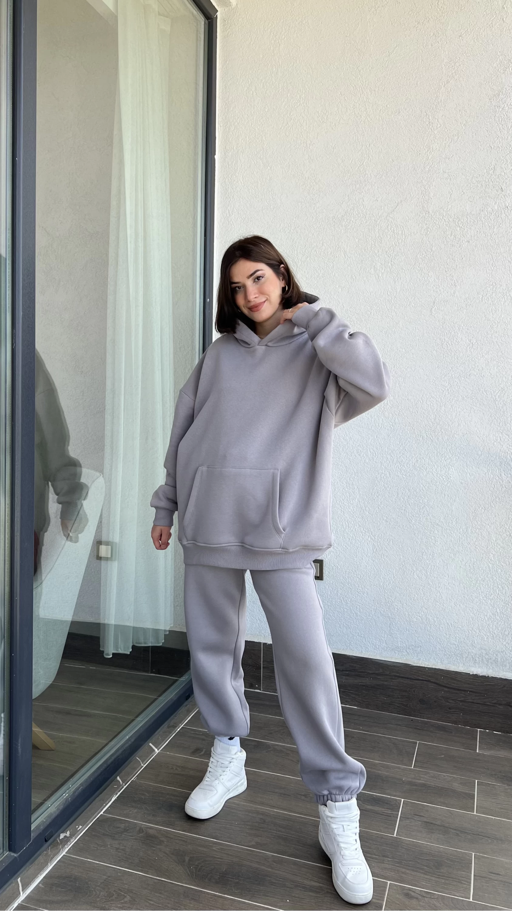 UCL Oversize Sweat Takım Uzay Grisi