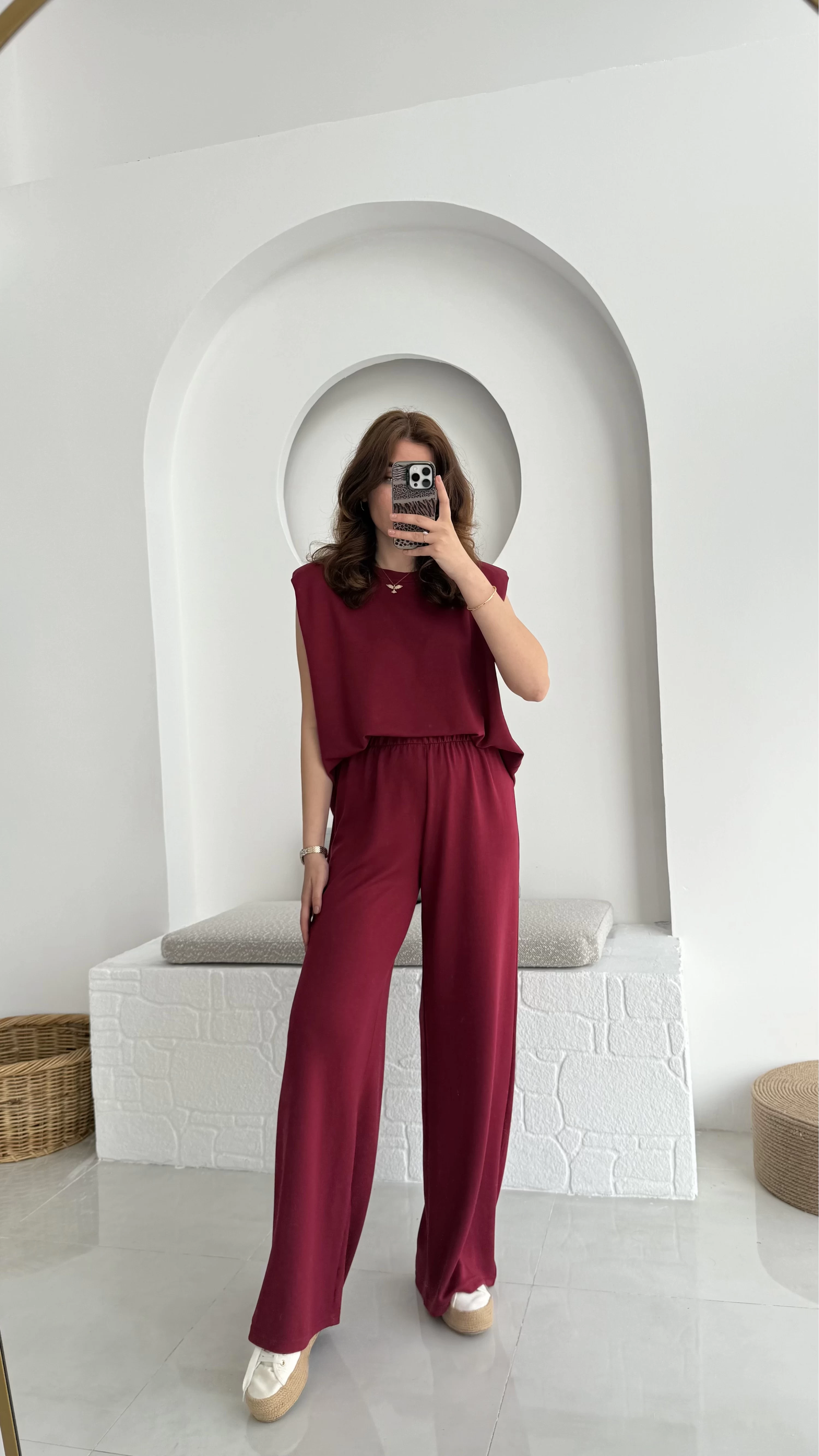 Vatklı Oys Takım Maes Bordo - 1044