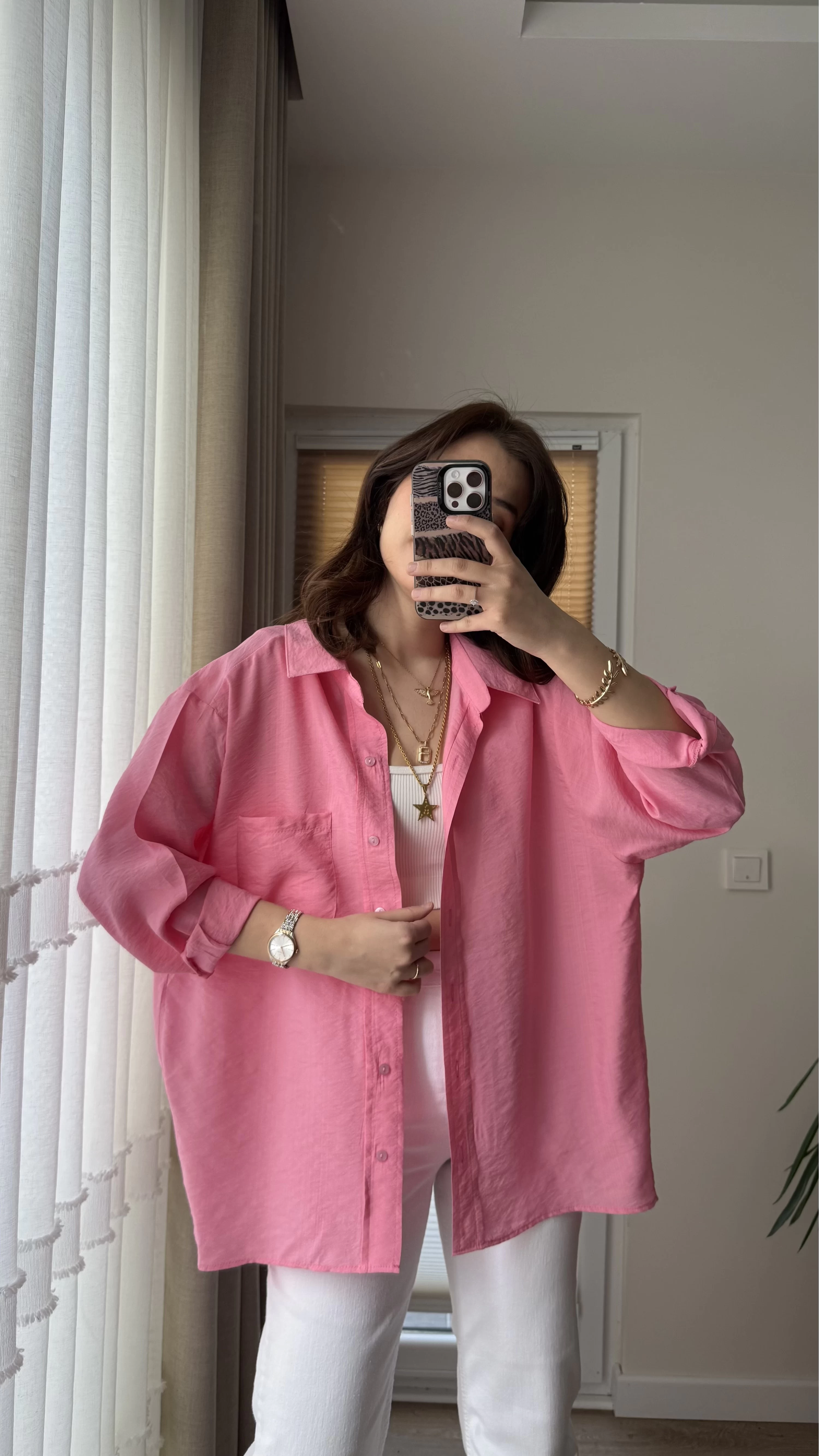 VAYS Tensel Gömlek - Pembe