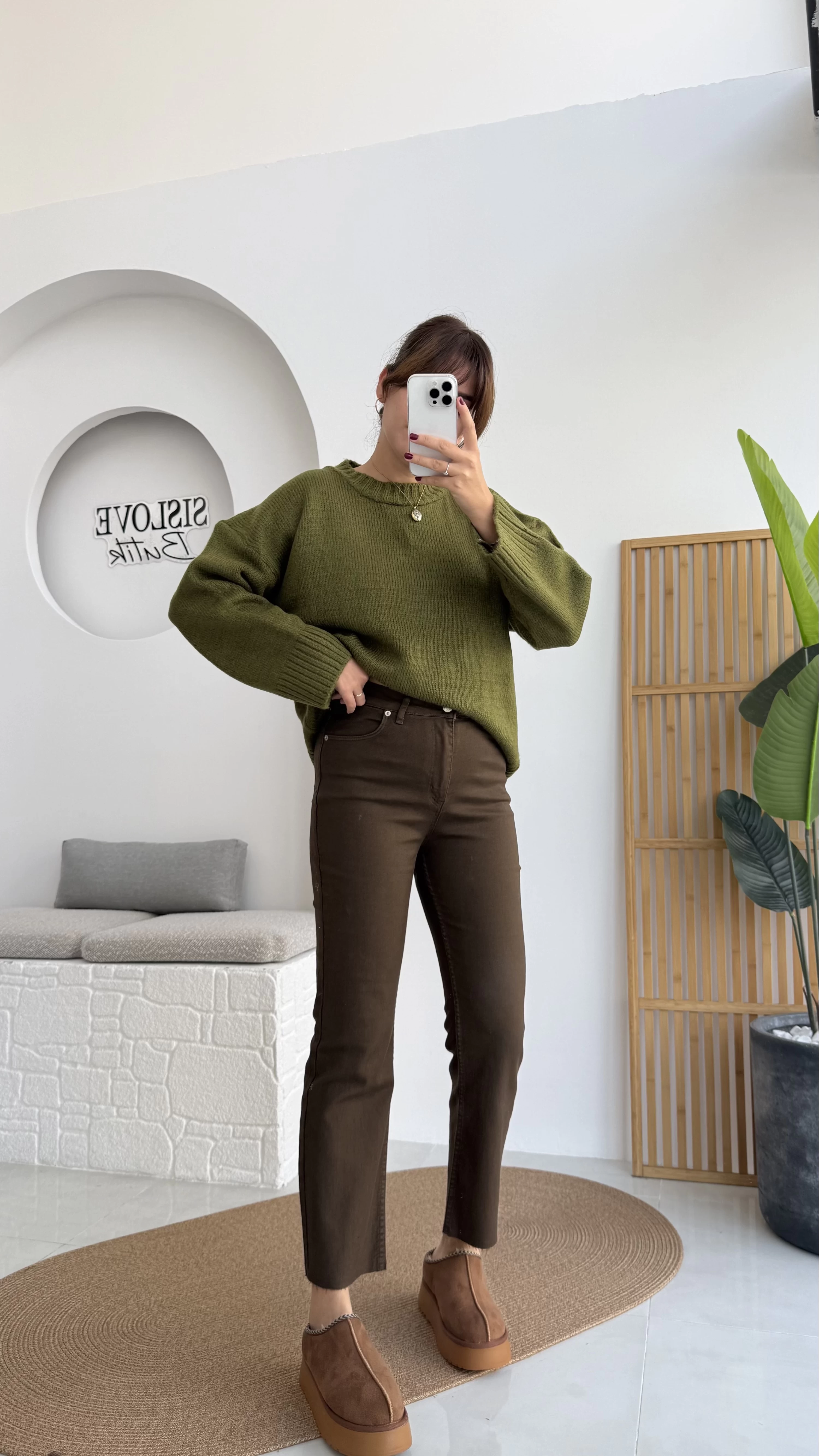 Zr Meyla Acı Kahve Slim Fit Jean Pantolon