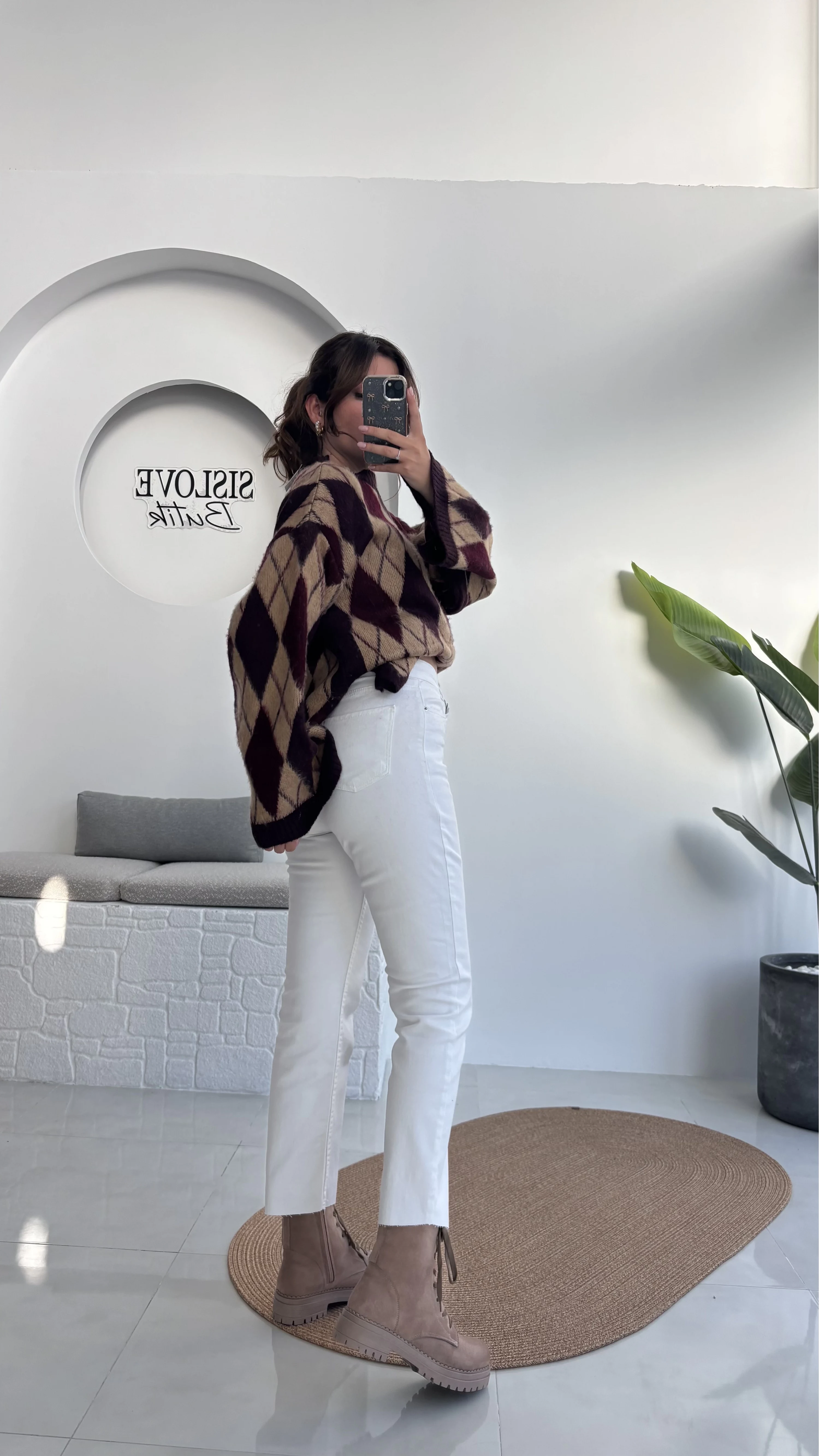 Zr Meyla Beyaz Rengi Slim Fit Jean (NO:5)
