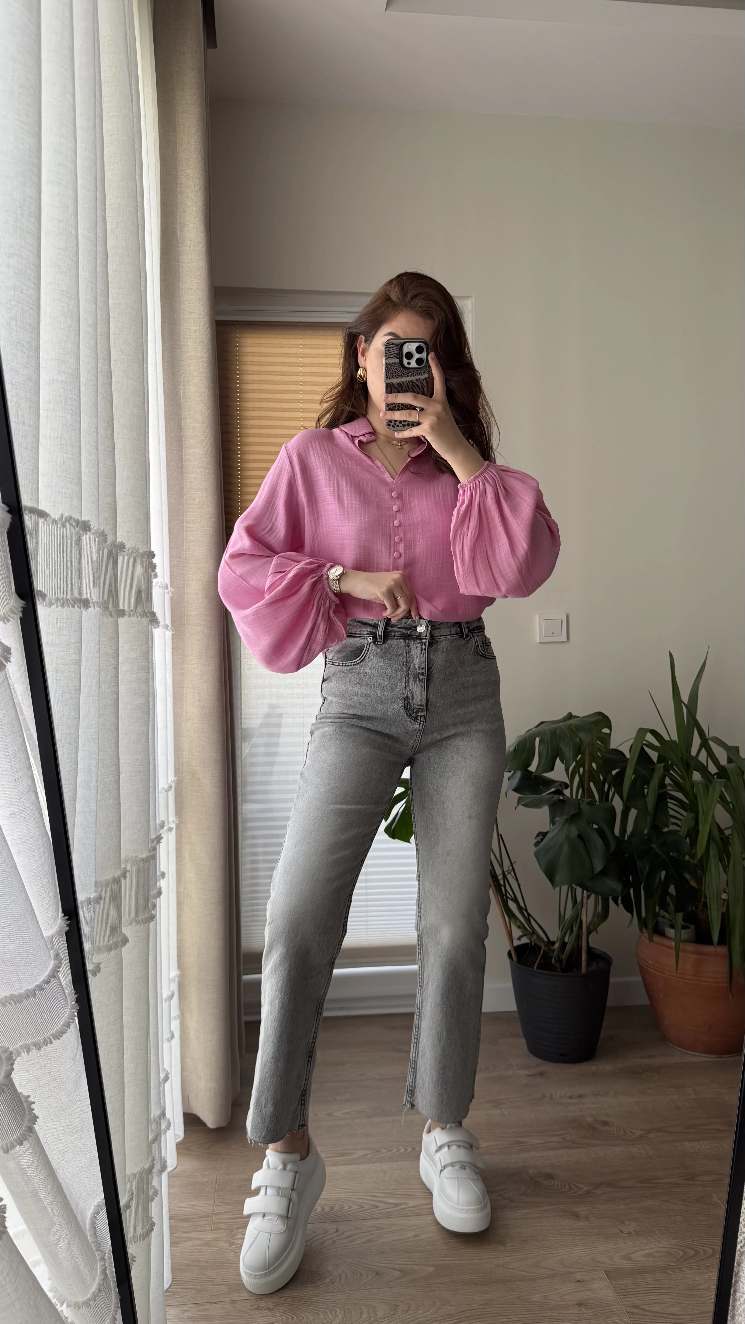 Zr Meyla Duman Rengi Slim Fit Jean (NO:5)